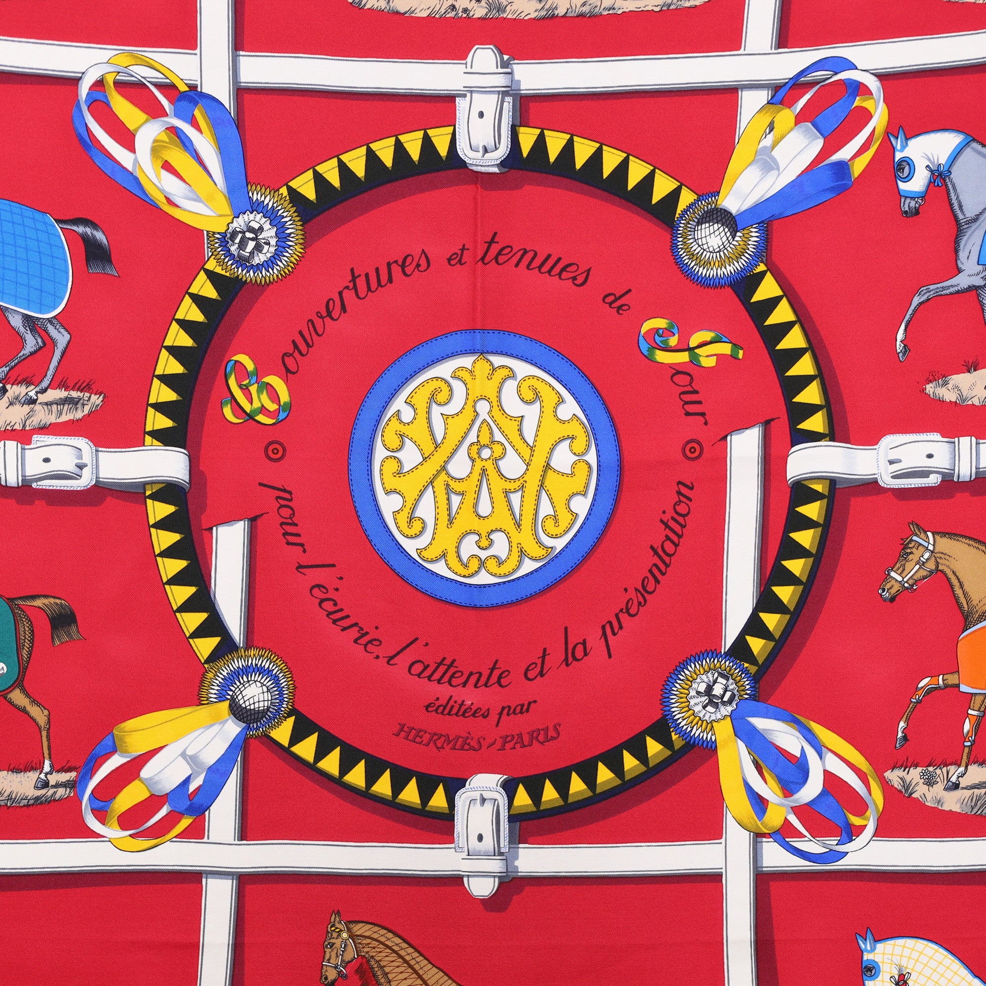 Hermès Couvertures et Tenues de Jour Silk Scarf