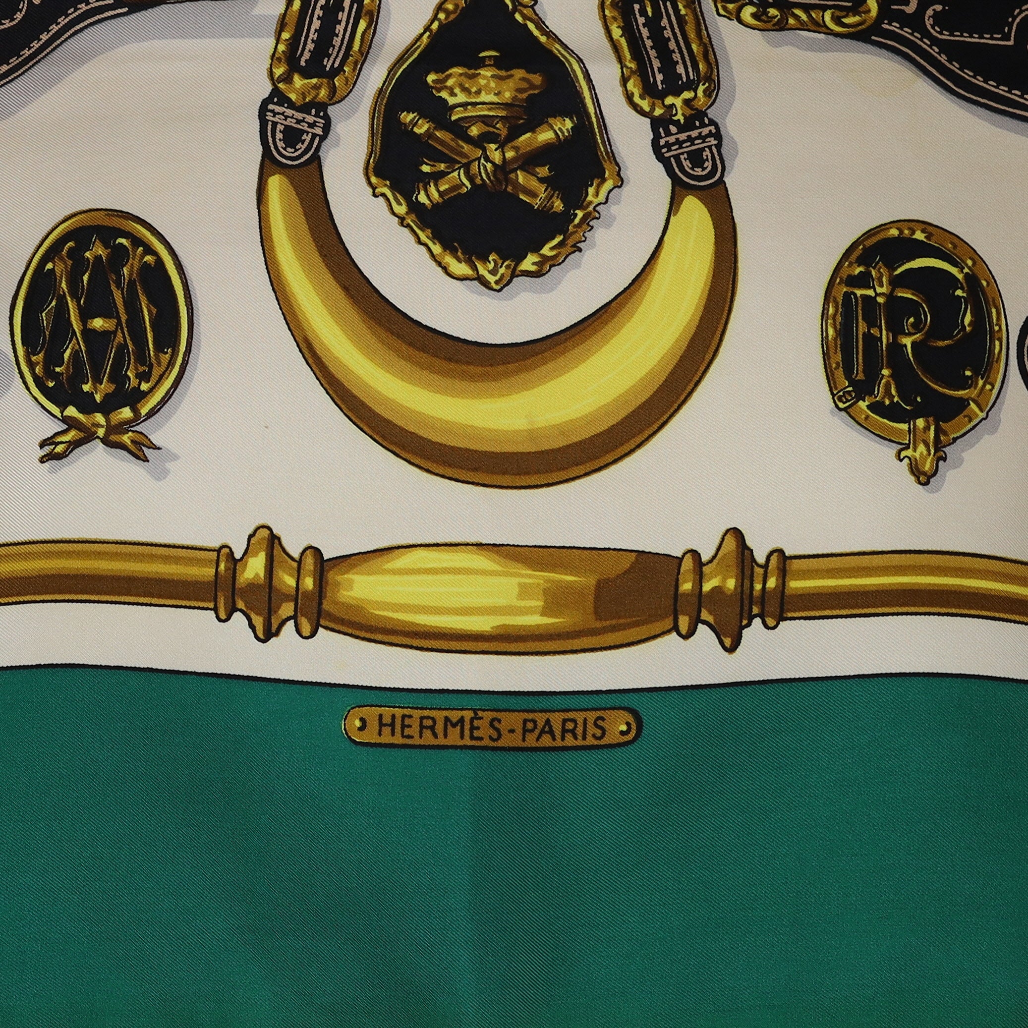 Hermès Harnais Des Présidents Silk Scarf Rare