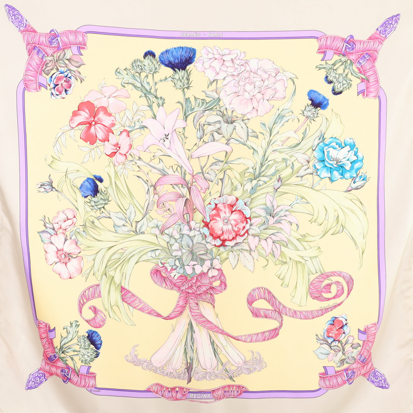 Hermès Regina Silk Scarf