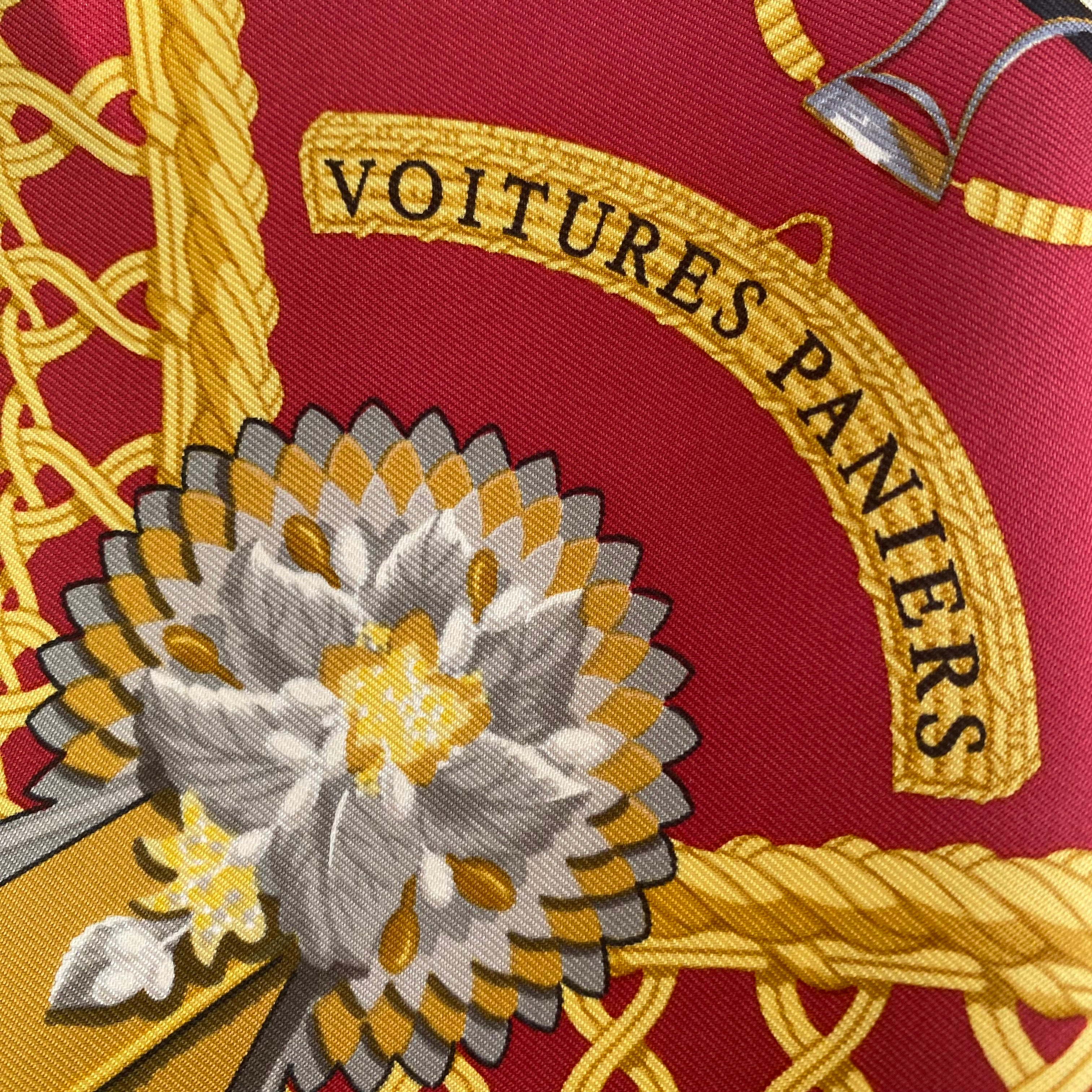 Hermès Voitures Paniers Silk Scarf