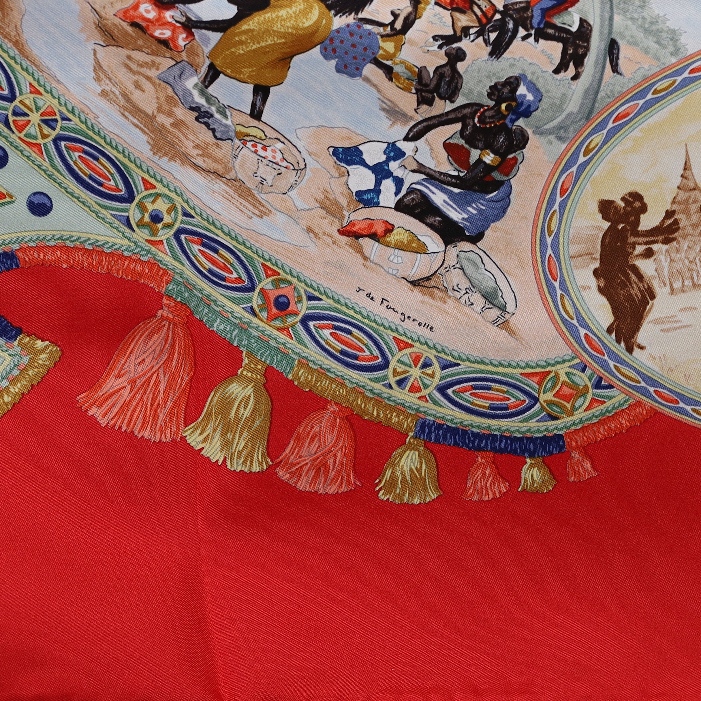 Brand New Boxed Hermès Cavaliers Peuls Silk Scarf