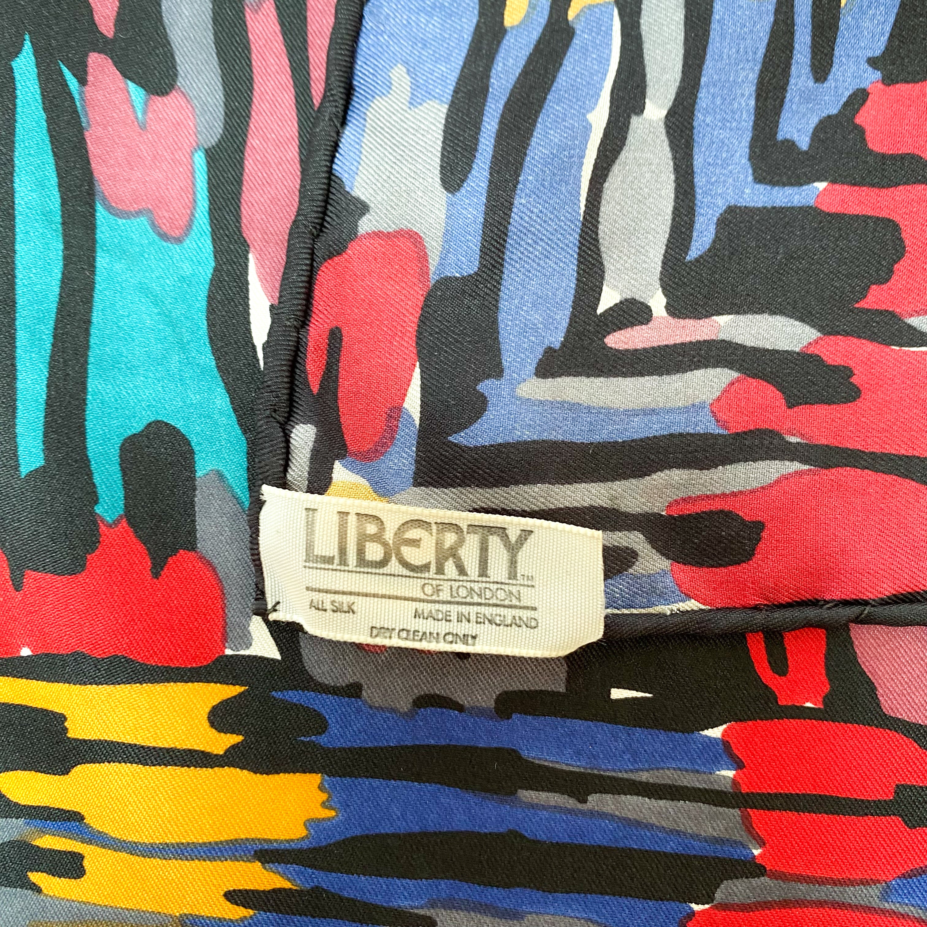 Colourful Liberty Vintage Silk Scarf
