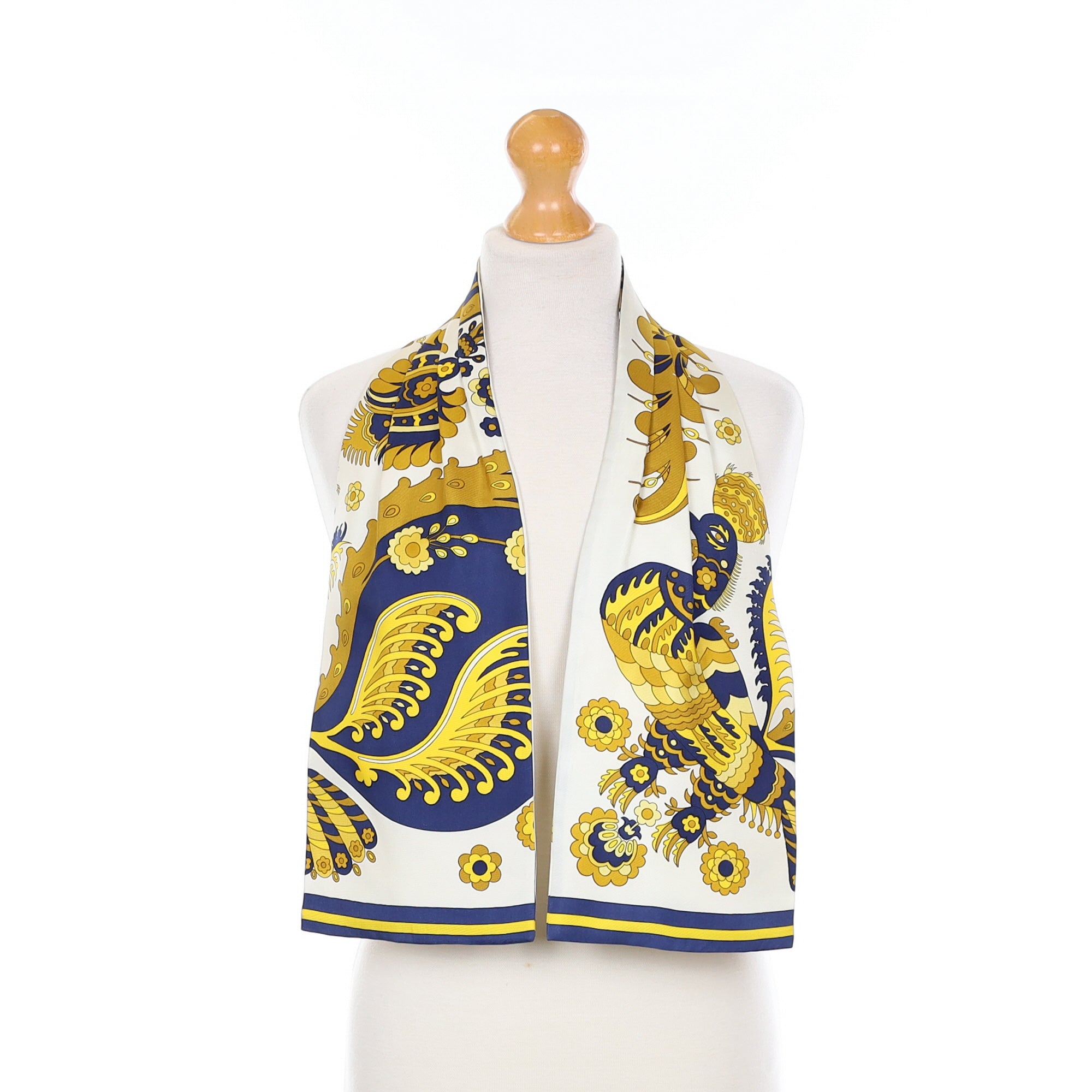 Hermès Skyros Ascot Silk Scarf