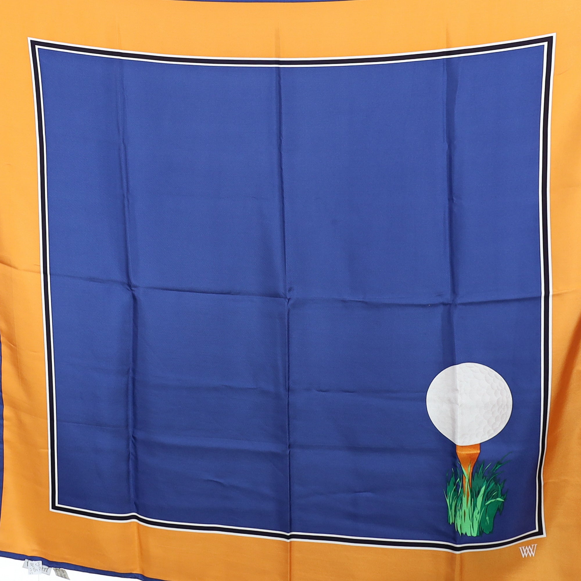 Brand New Boxed Worth Golf Ball Vintage Silk Scarf