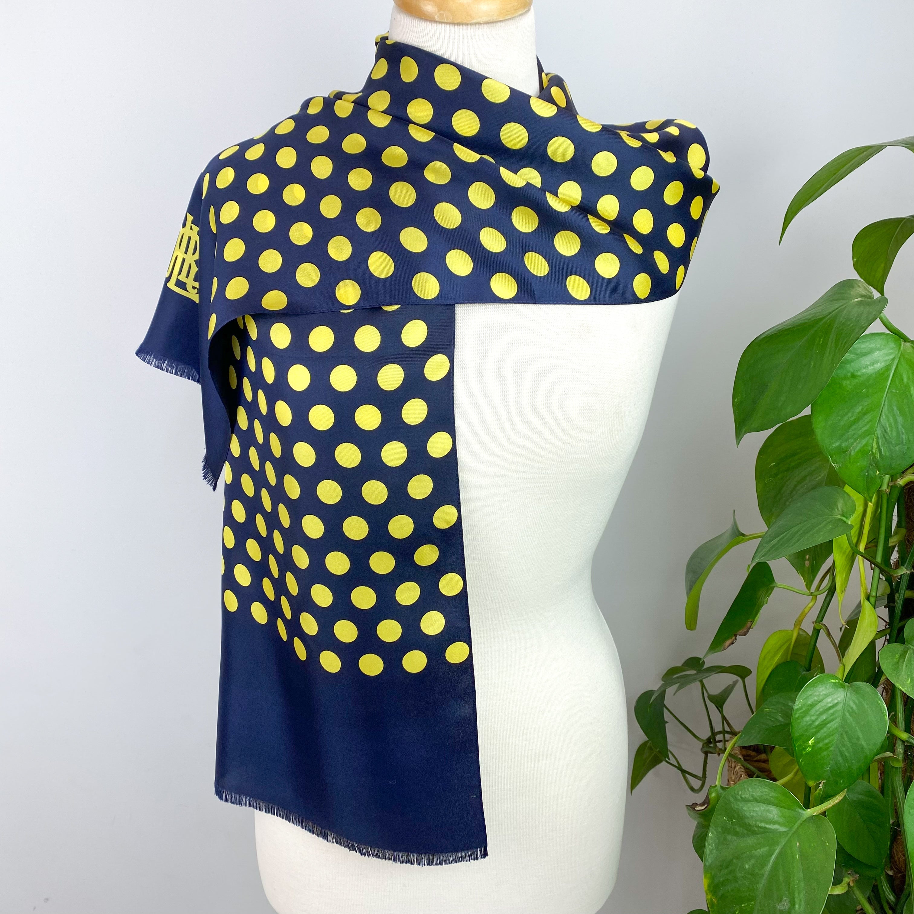 Ralph Lauren Spotty Silk Scarf