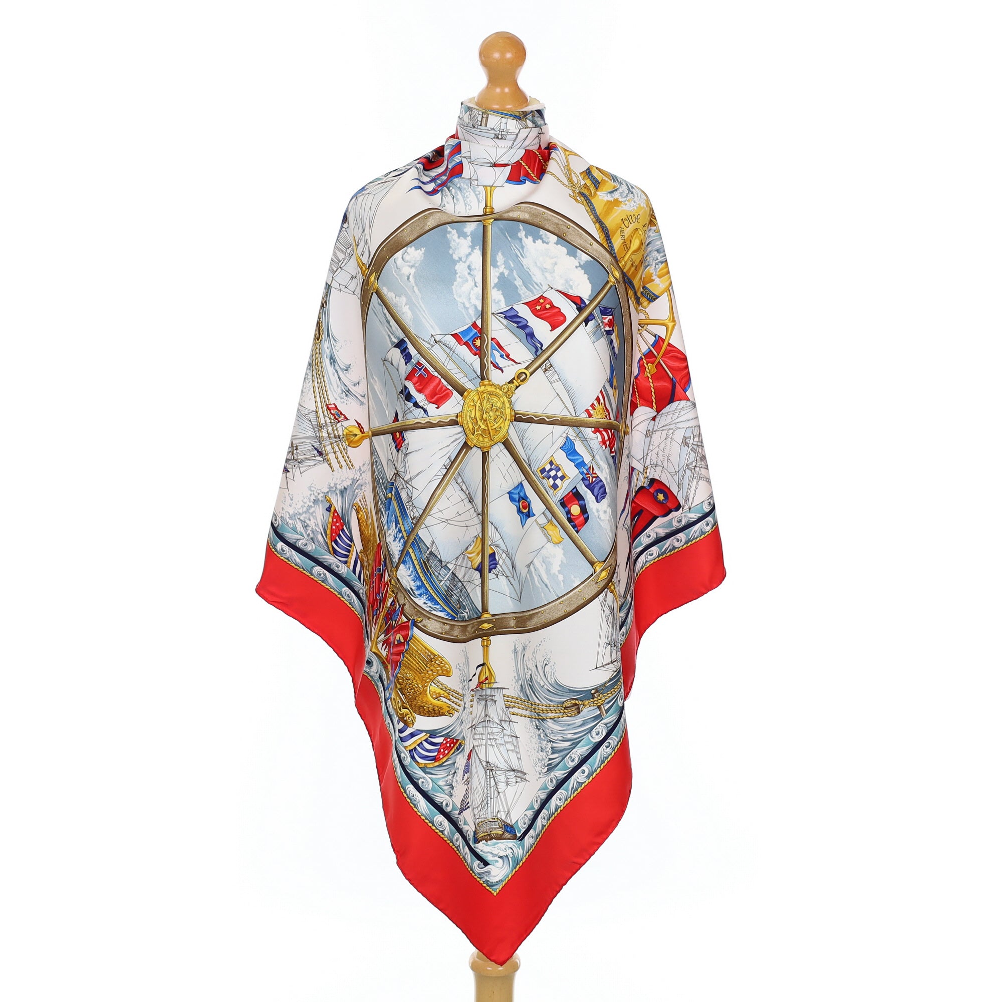 Brand New Boxed Hermès Vive le Vent Silk Scarf Quite Rare