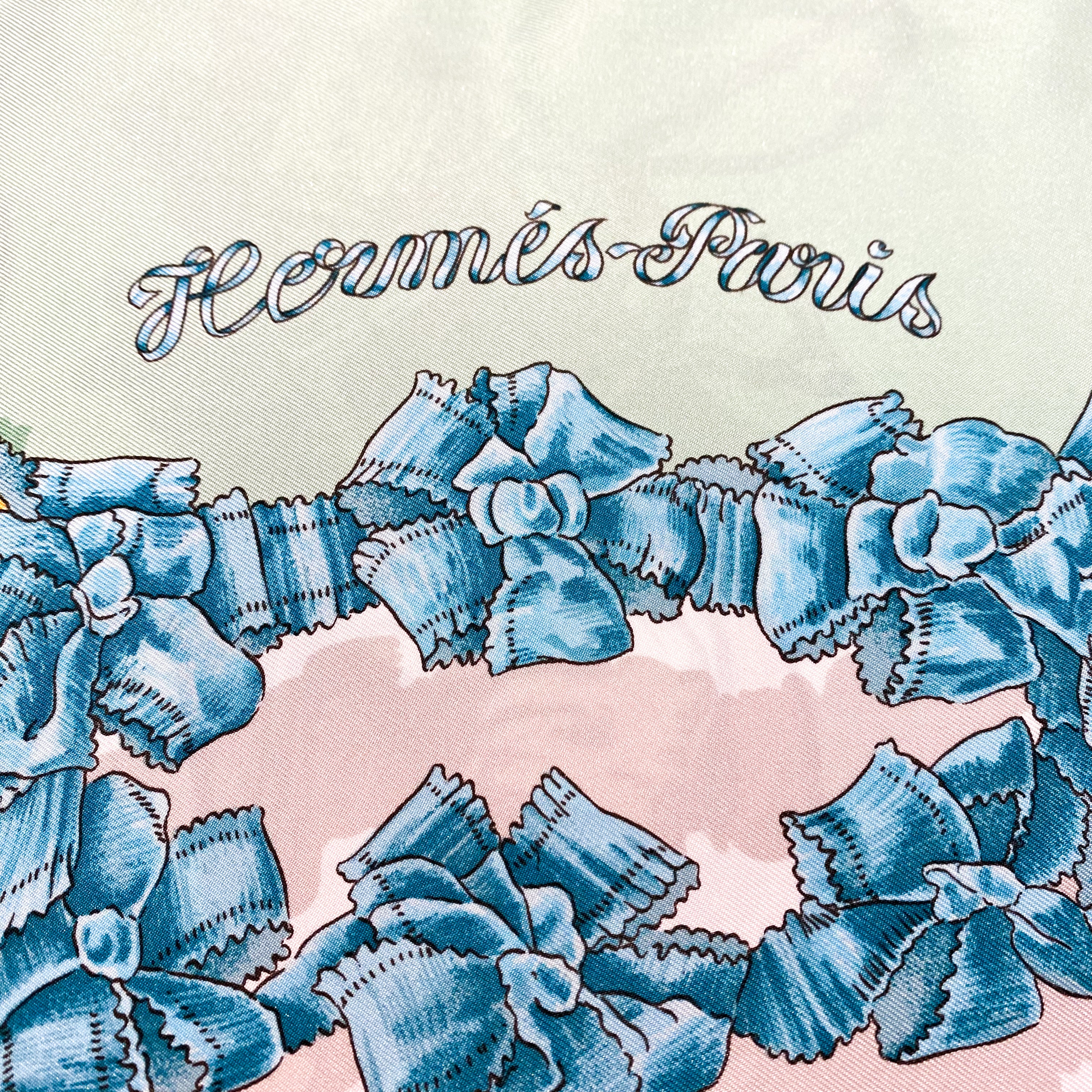 Boxed Hermes Le Sacre du Printemps Vintage Silk Scarf