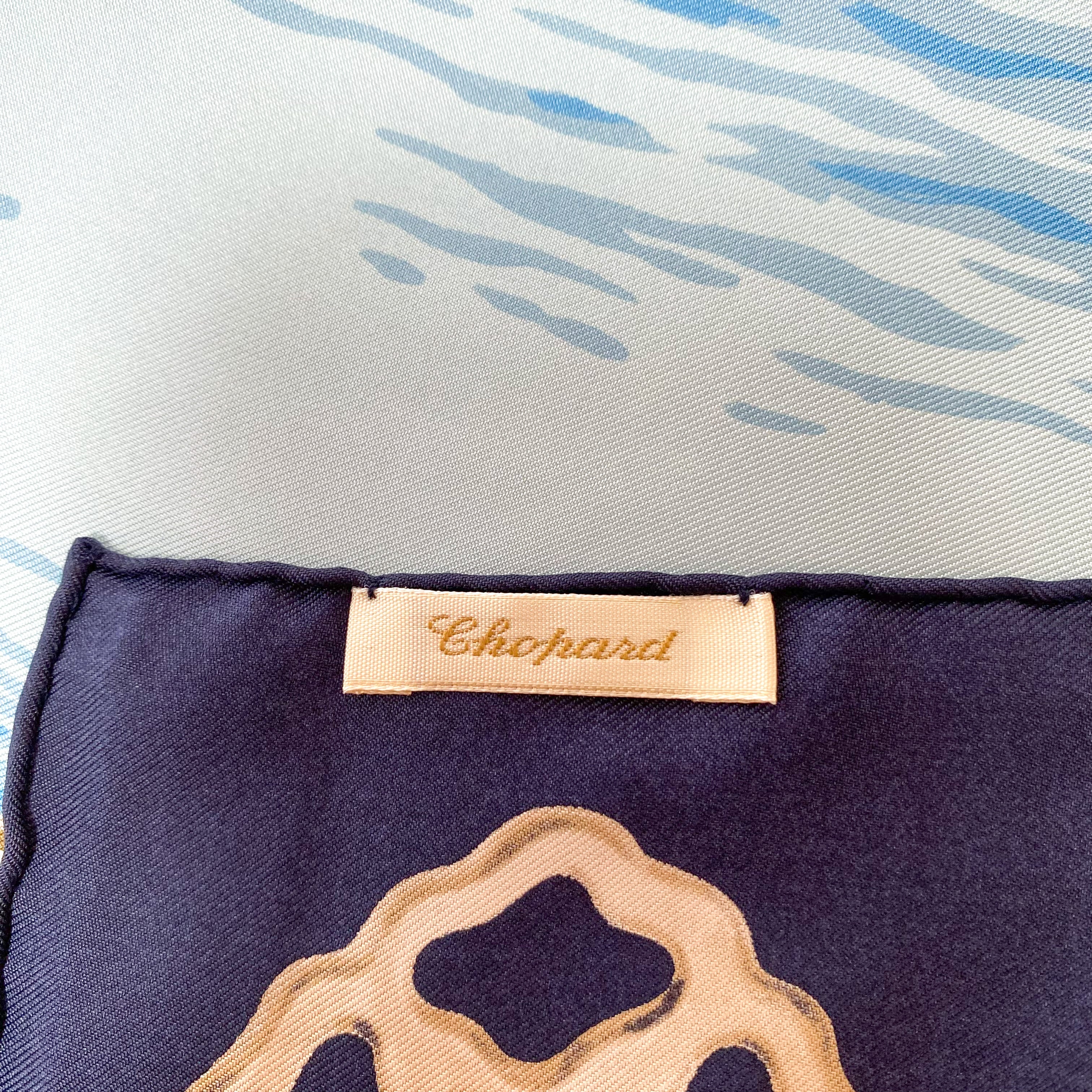 Chopard Lake Design Silk Scarf