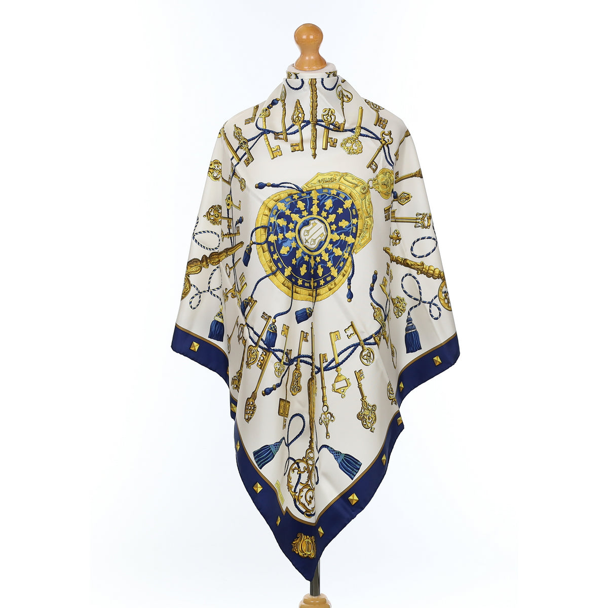 Pristine Boxed Hermès Les Clefs Silk Scarf