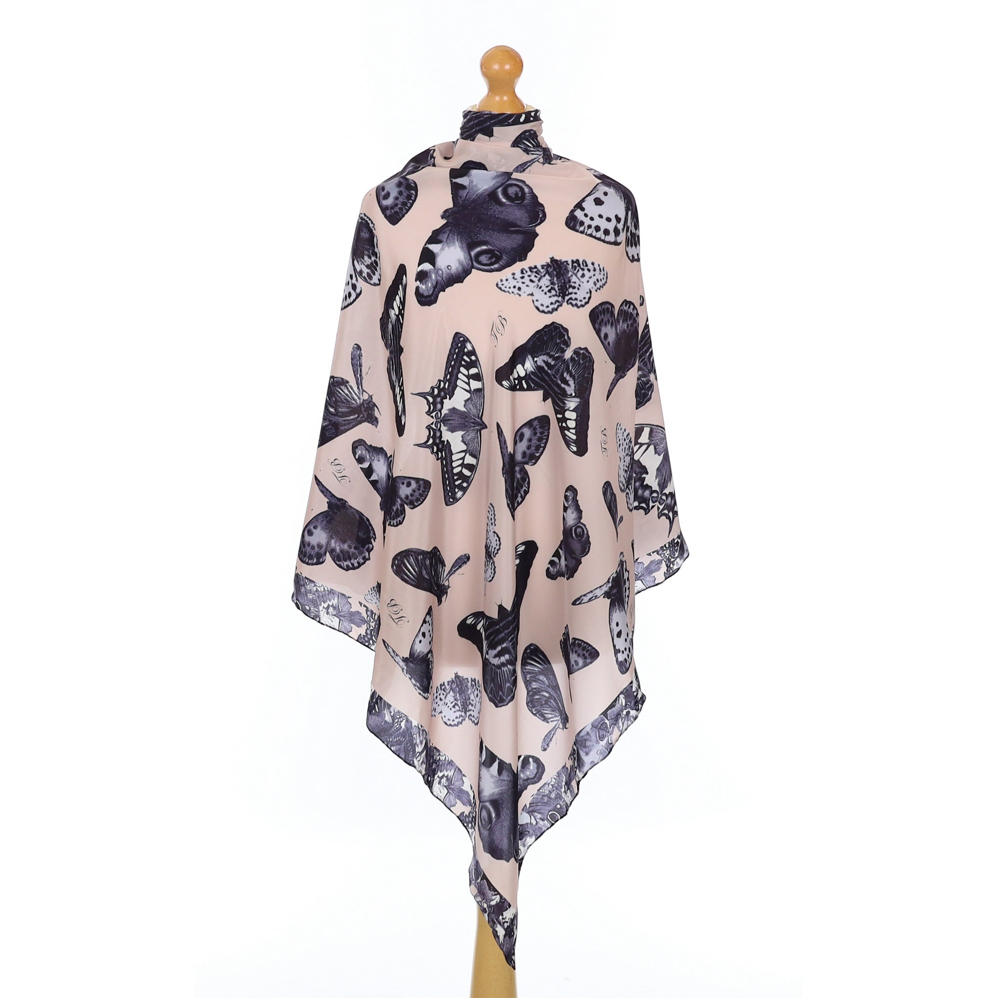 Ted Baker Black Butterfly Silk Scarf