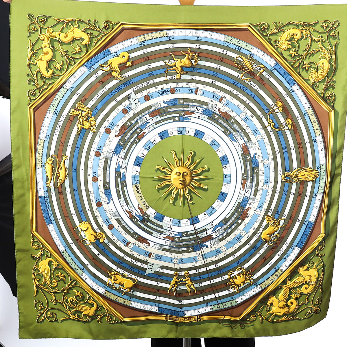 Hermès Dies et Hore Astrologie Silk Scarf