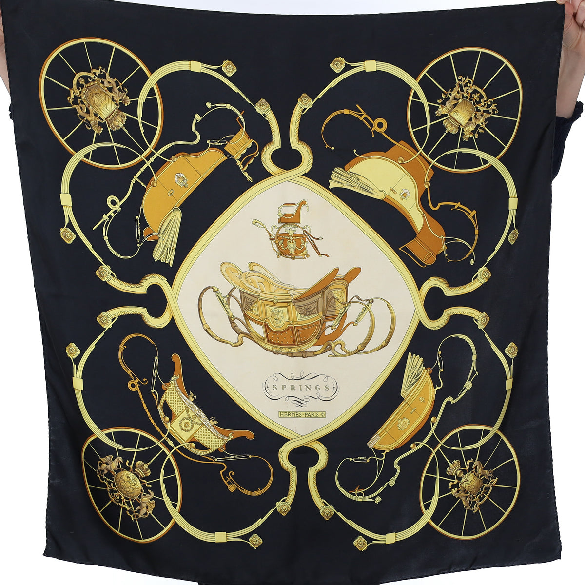Hermès Springs Silk Scarf