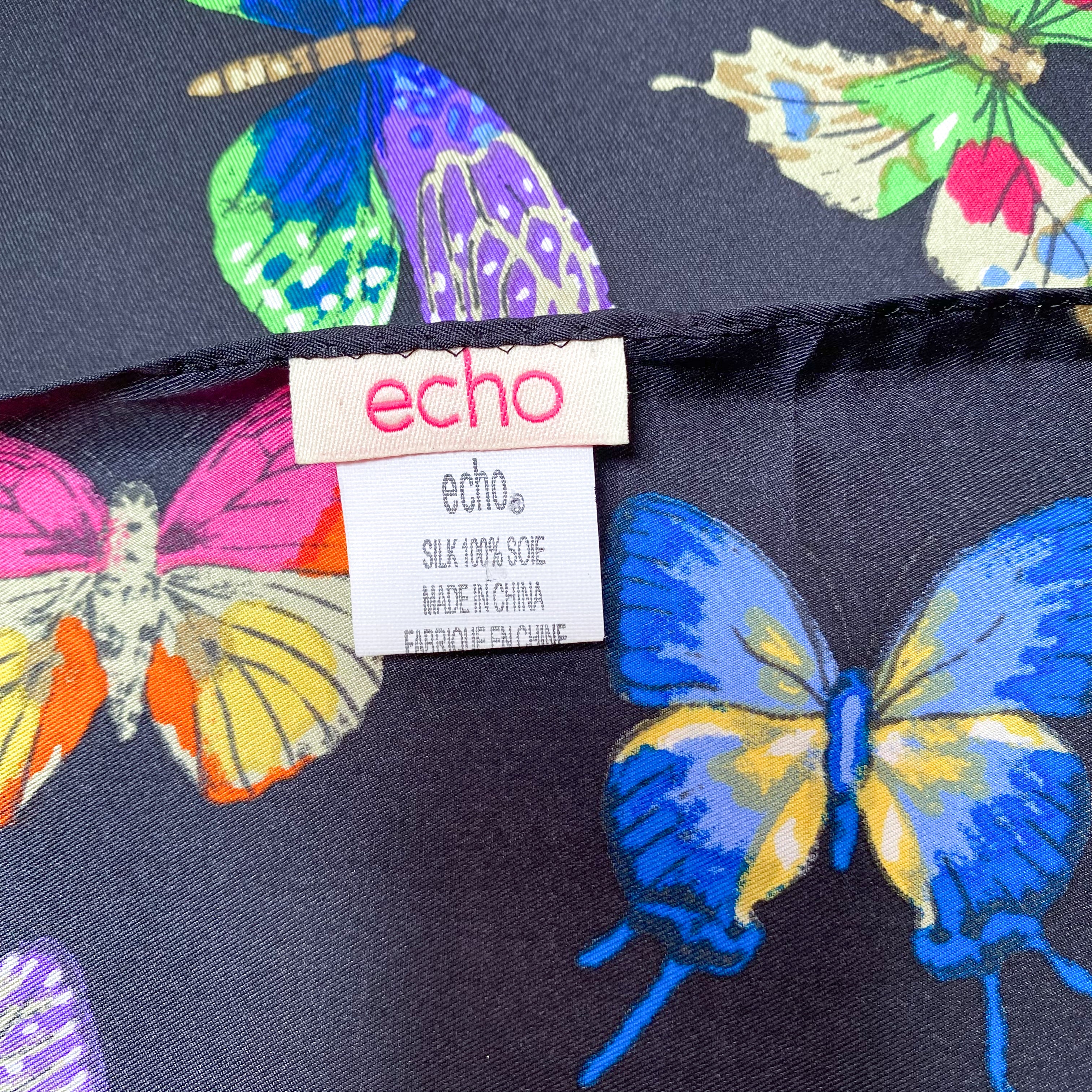 Echo Butterfly Long Silk Scarf