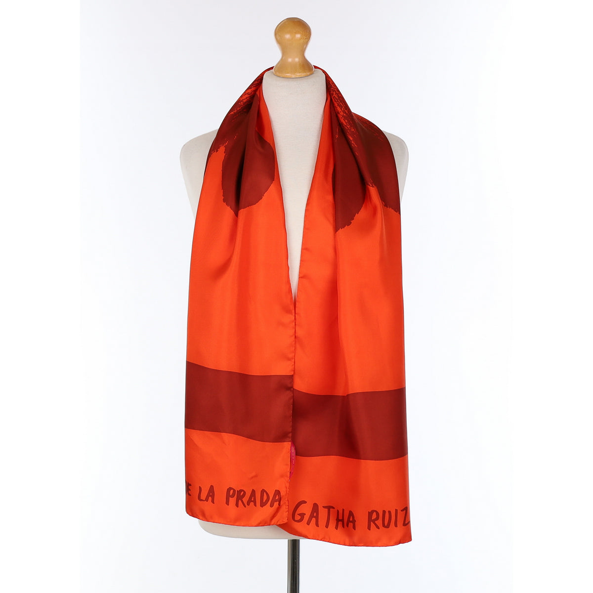 Agatha Ruiz De La Prada Red Silk Scarf
