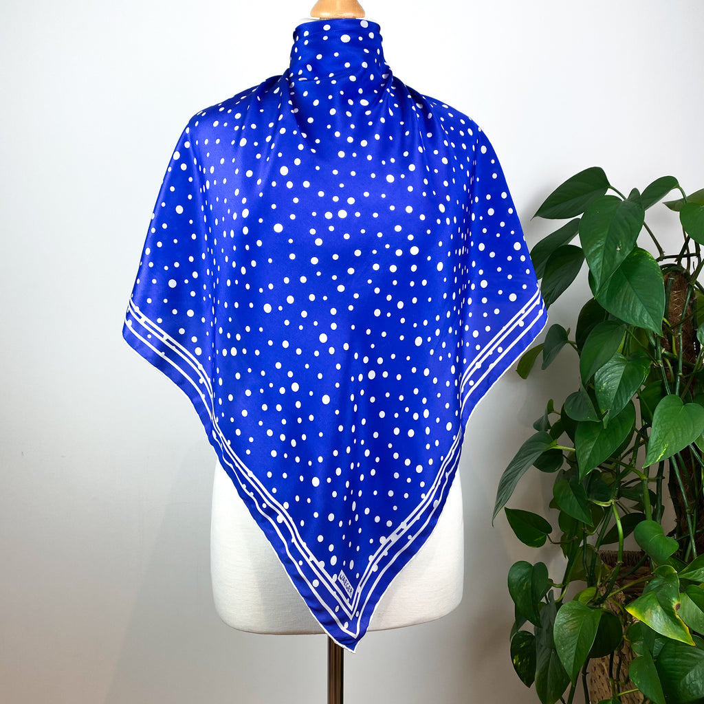 Jaeger Spotty Vintage Silk Scarf