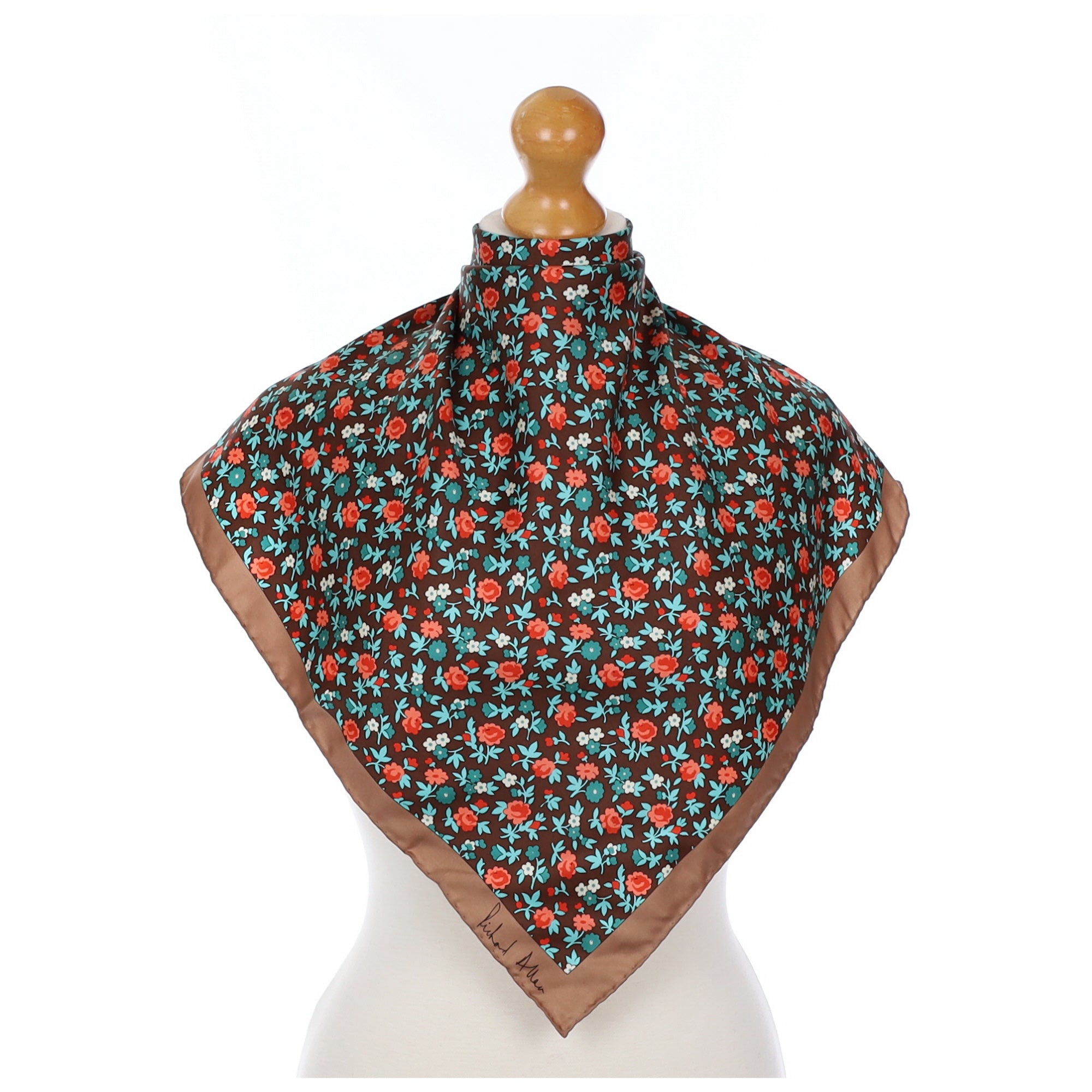 Immaculate Richard Allan Floral Silk Scarf