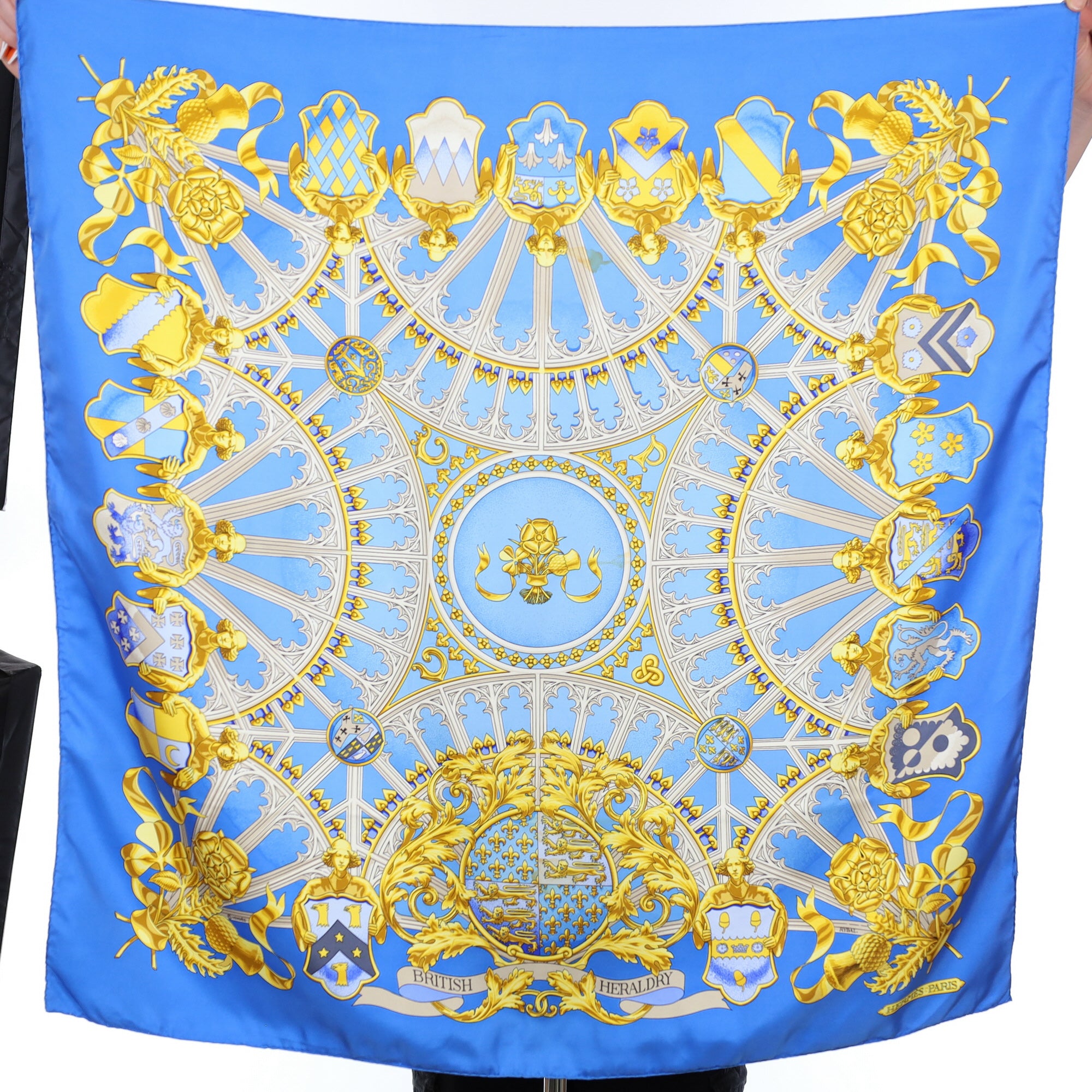 Hermès British Heraldry Silk Scarf