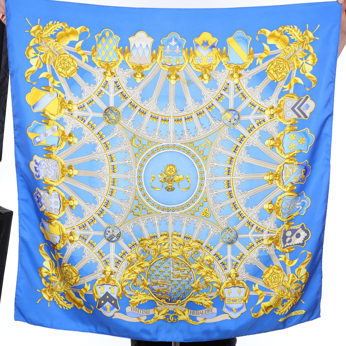 Hermès British Heraldry Silk Scarf