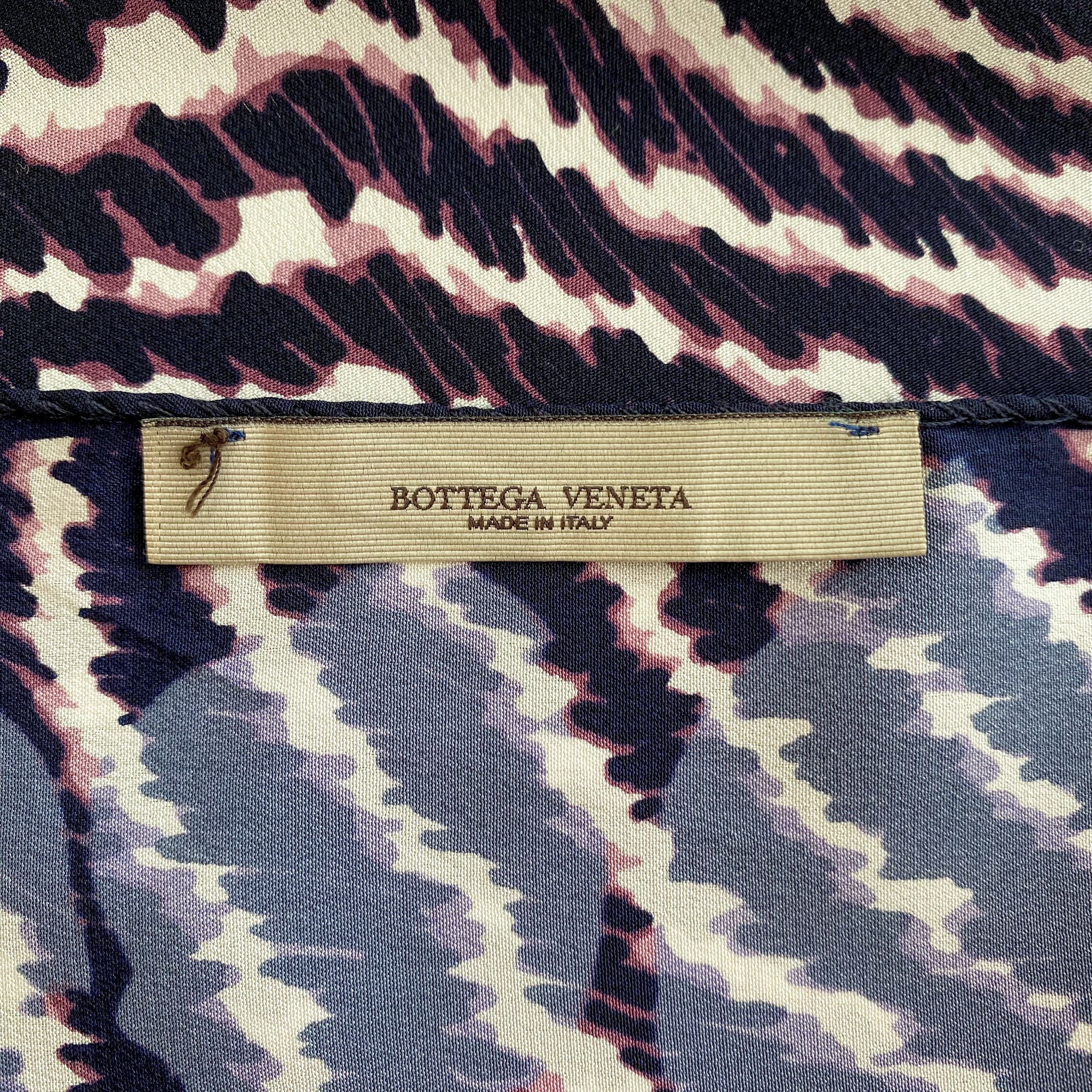 Bottega Veneta Animal Print Designer Silk Scarf