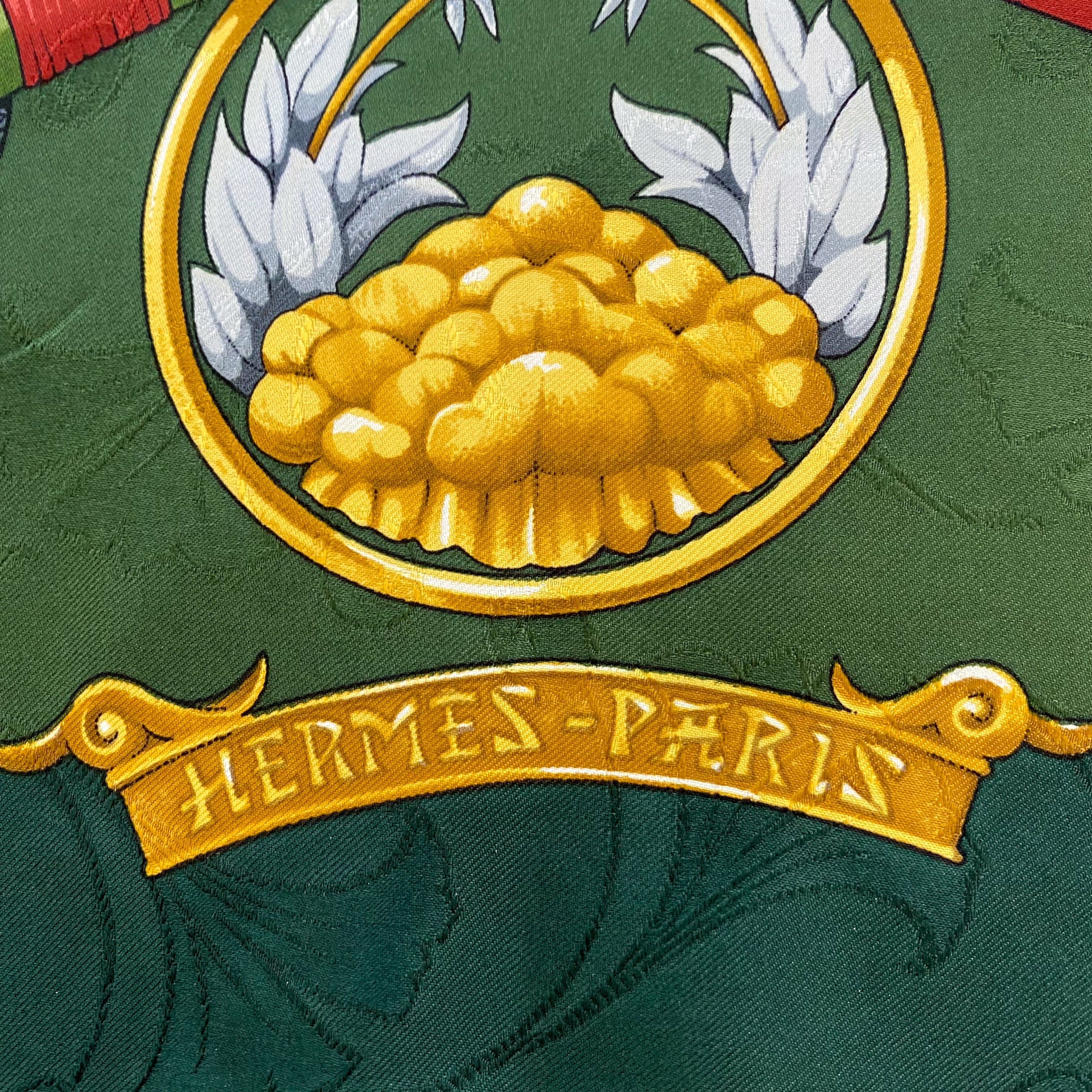 Hermès Daimyo Princes Du Soleil Levant Silk Scarf