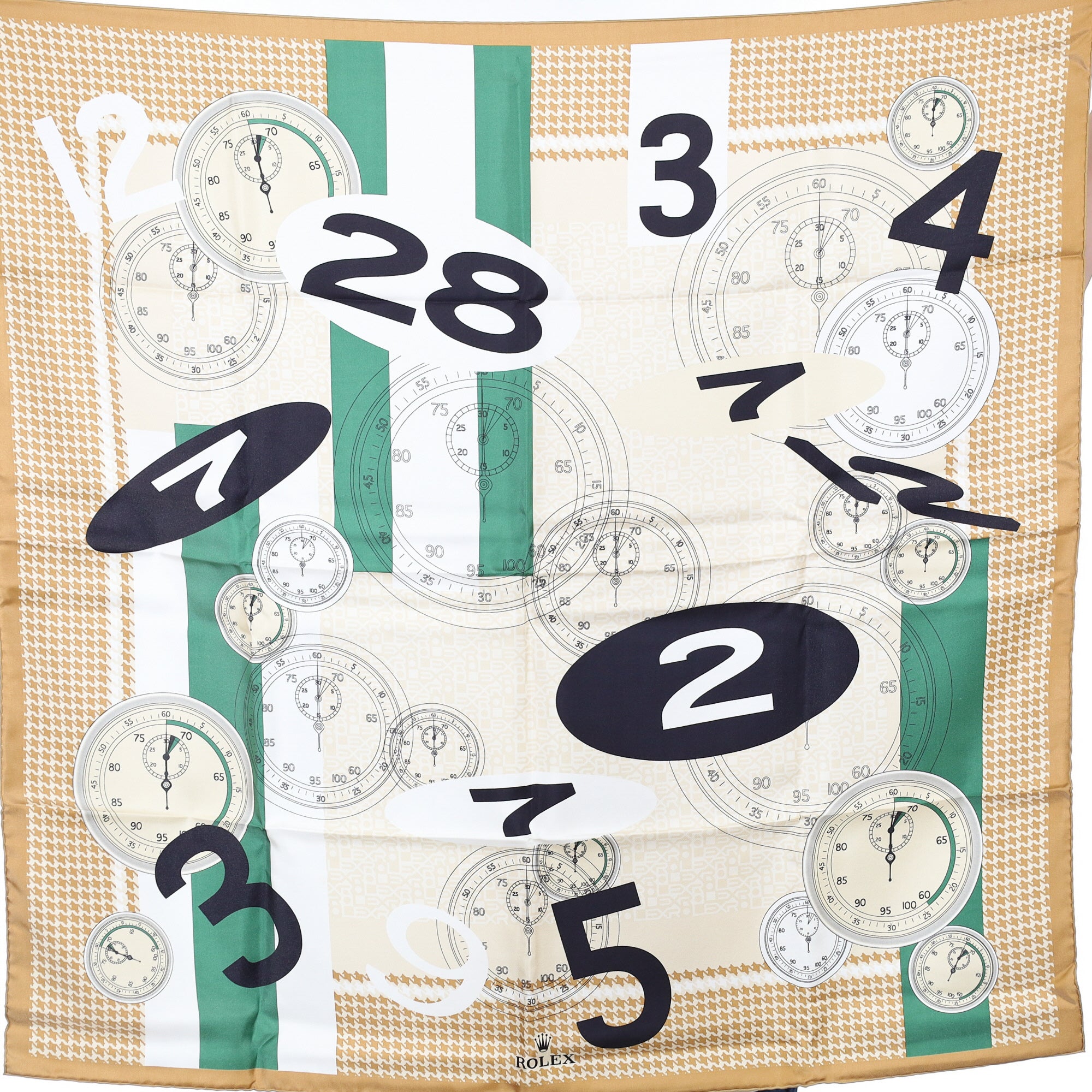Brand New Boxed Rolex Dial Silk Scarf