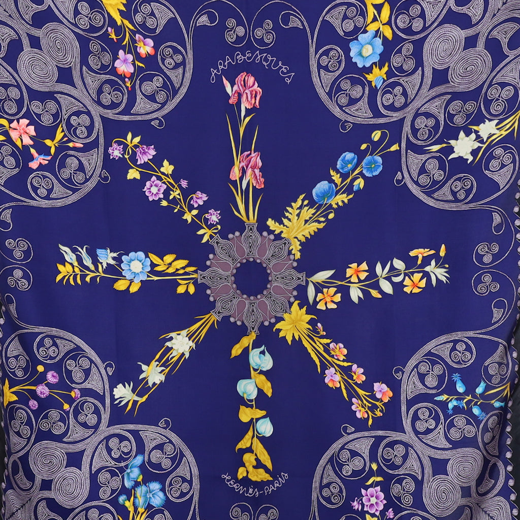 Hermès Ababesques Vintage Silk Scarf