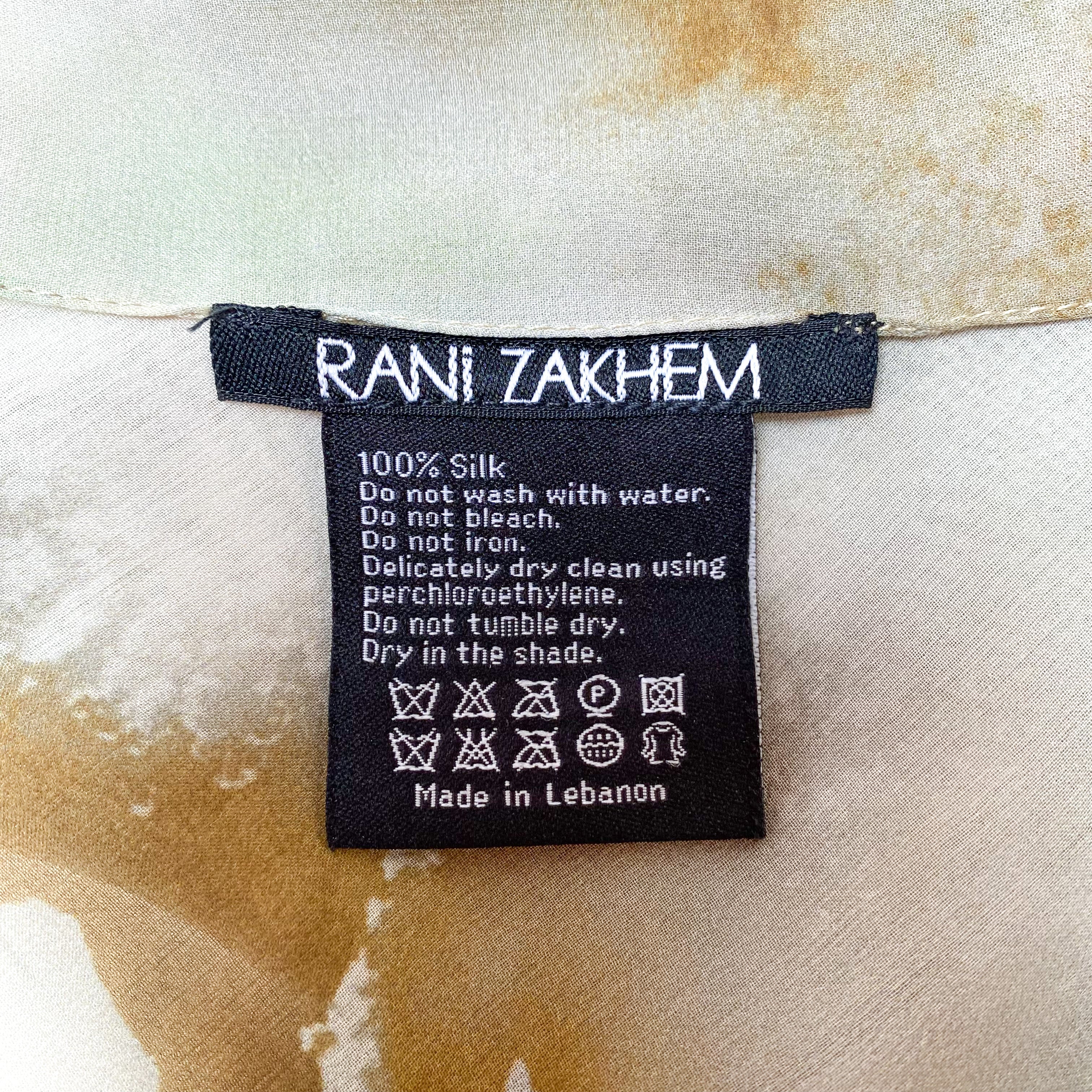 Modern Long Rani Zakhem Silk Scarf