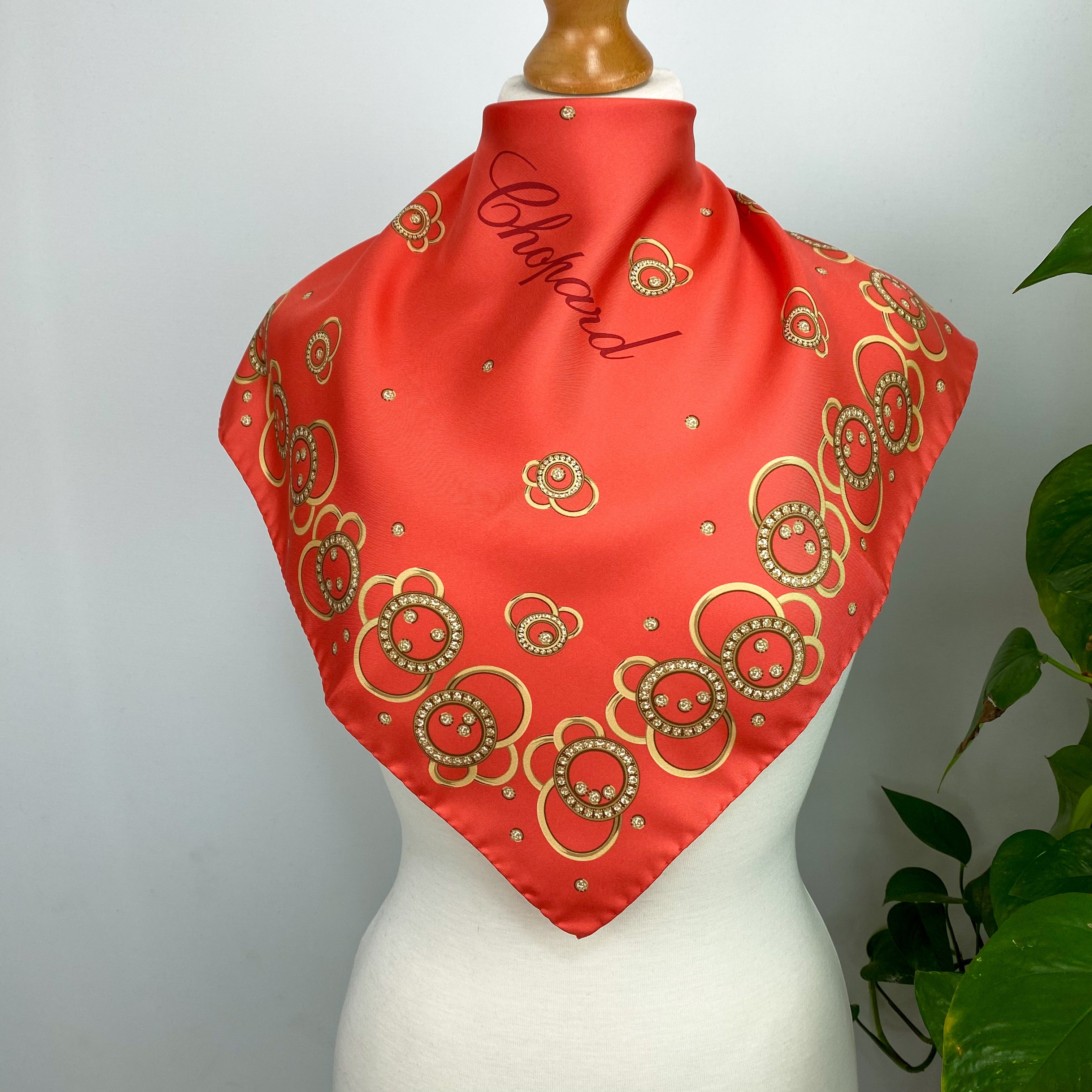 Immaculate Chopard Designer Silk Scarf