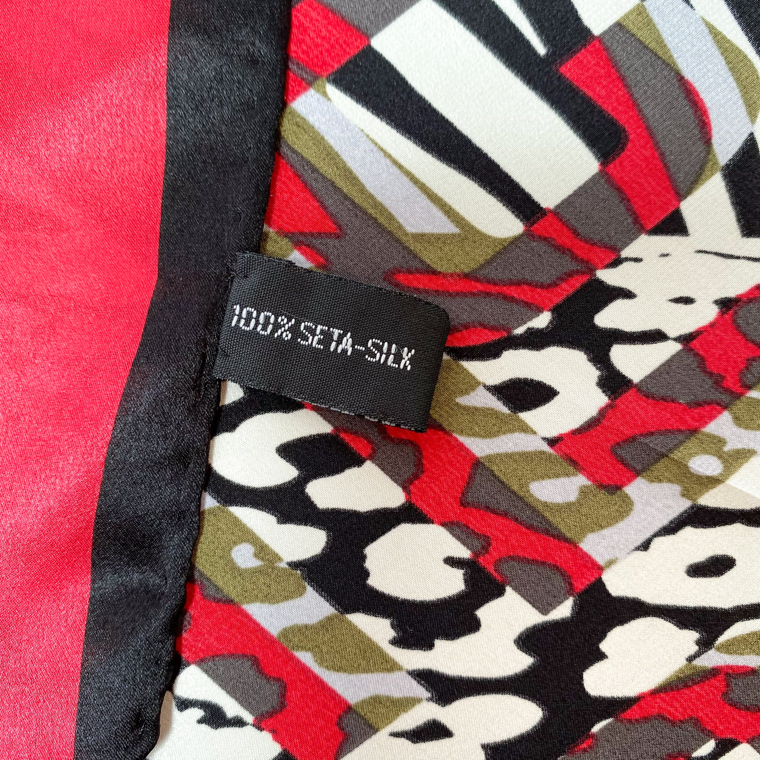 Jean-Louis Scherrer Abstract Silk Scarf