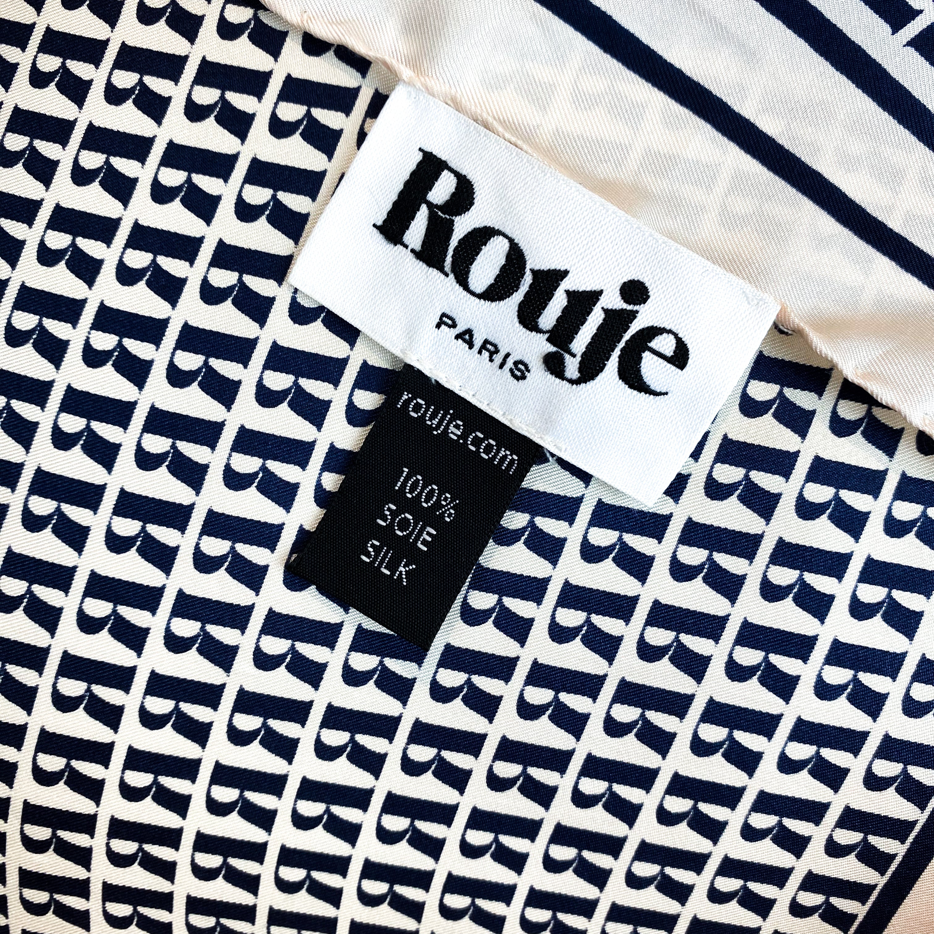 Small Rouje Italian Vintage Silk Scarf