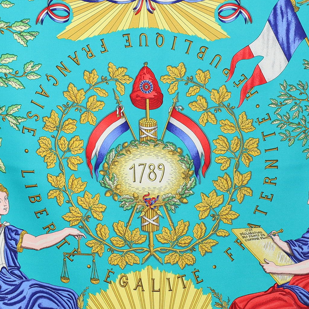Hermès République Française Liberté Égalite 1789 Silk Scarf