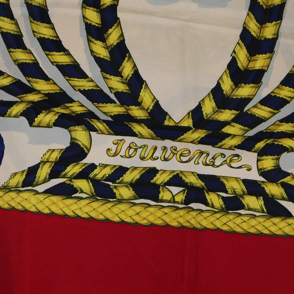 Boxed Hermès Jouvence Vintage Silk Scarf Quite Rare