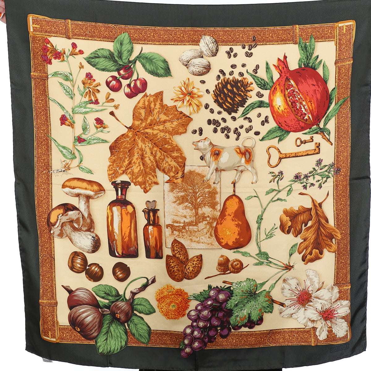 Brand New 1980’s Carlisle Vintage Silk Scarf
