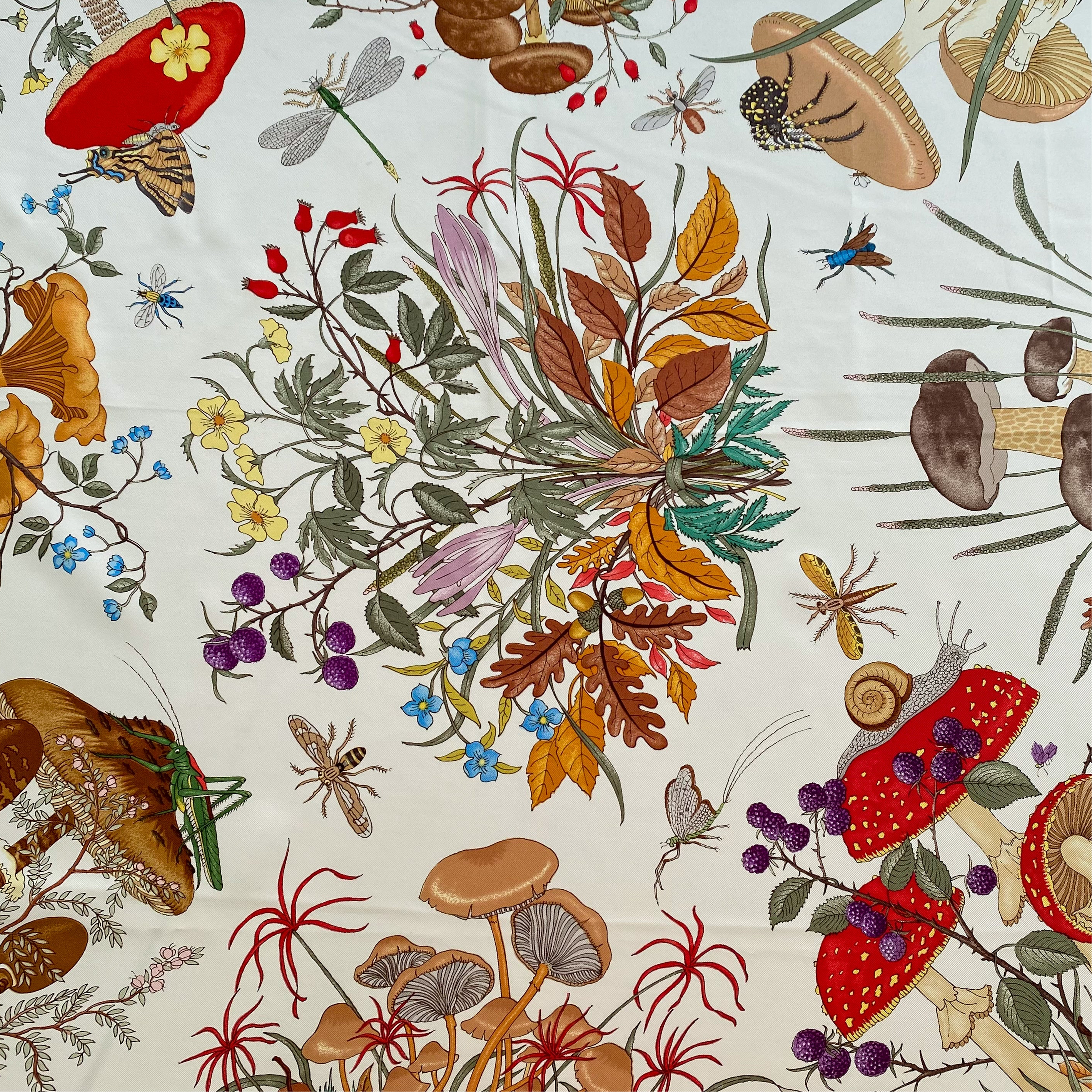 Gucci Floral Vintage Silk Scarf