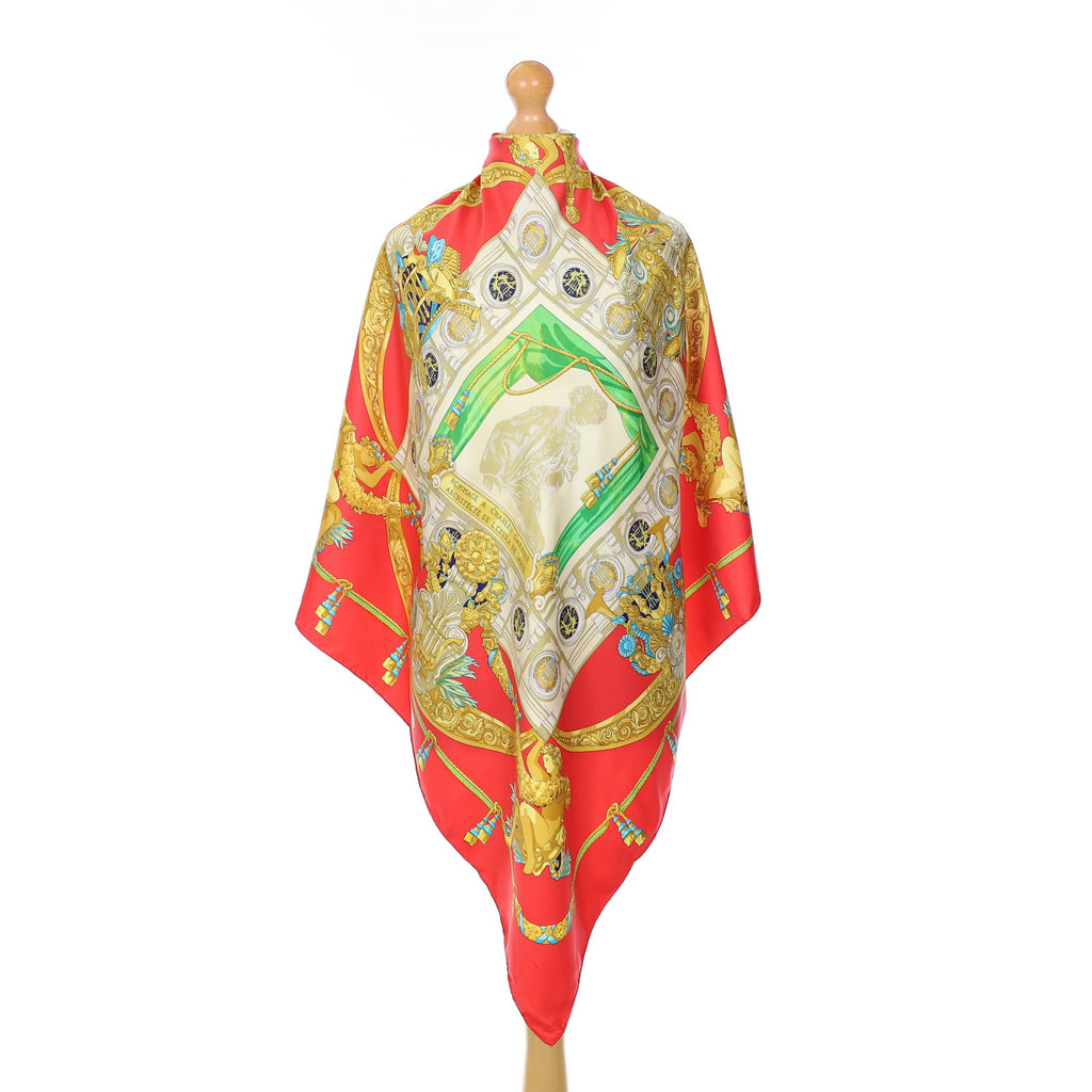 Hermès Hommage A Charles Garnier Architecte De l’Opera De Paris Silk Scarf