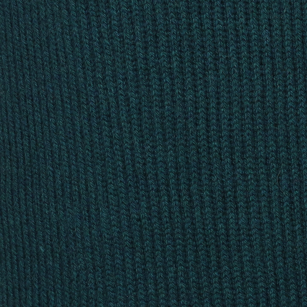 Brand New Scottish Bottle Green Rib Cashmere Scarf