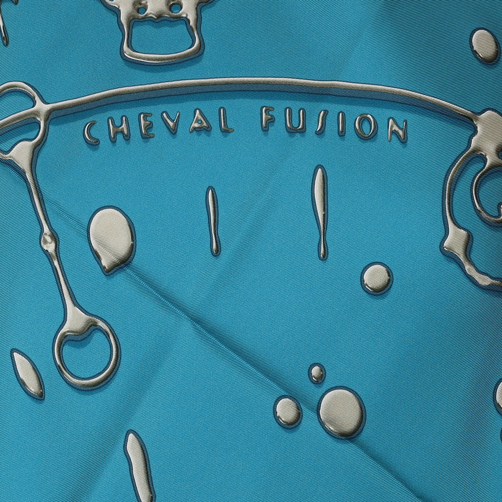 Brand New Boxed Hermès Cheval Fusion Silk Scarf