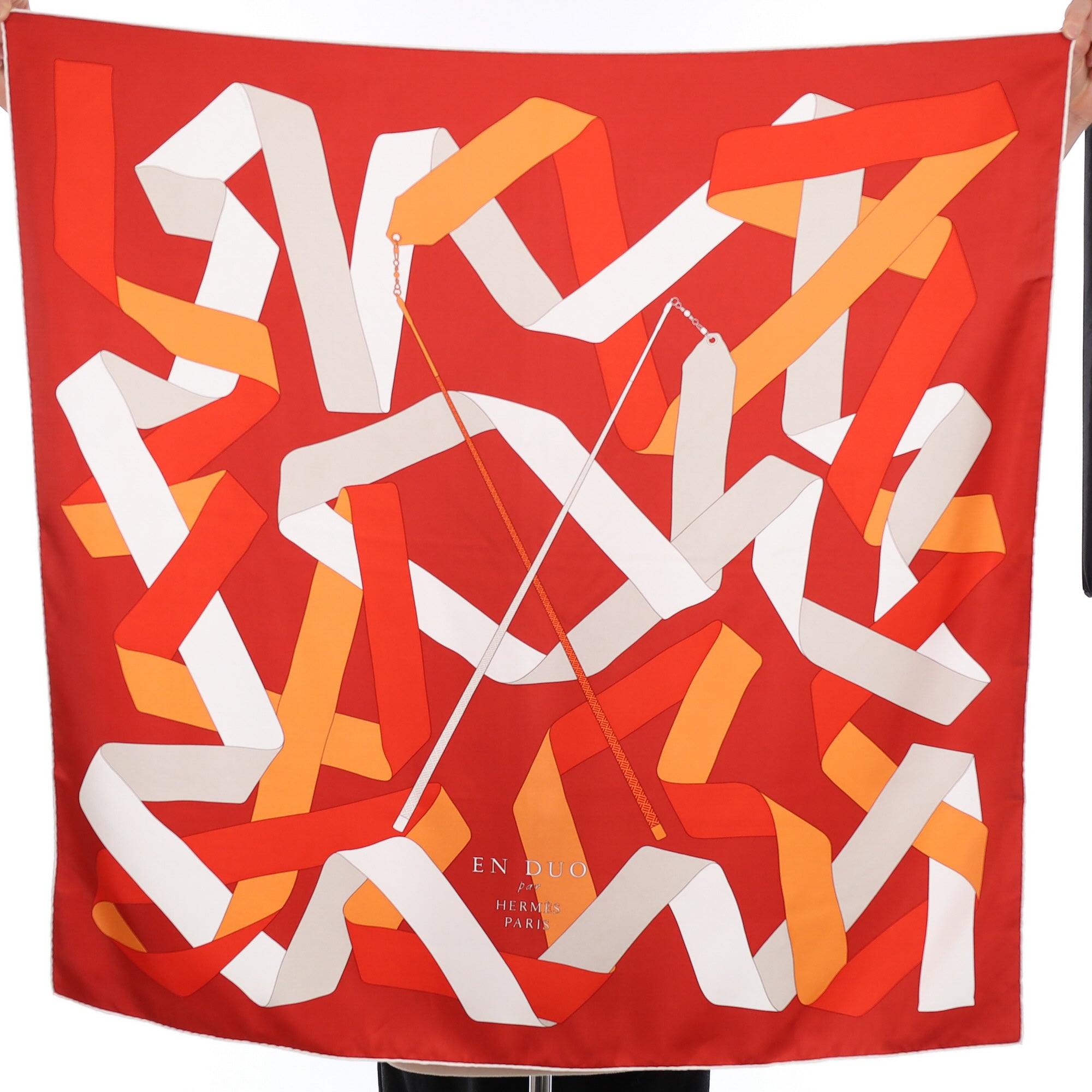 Pristine Hermès En Duo Silk Scarf Quite Rare