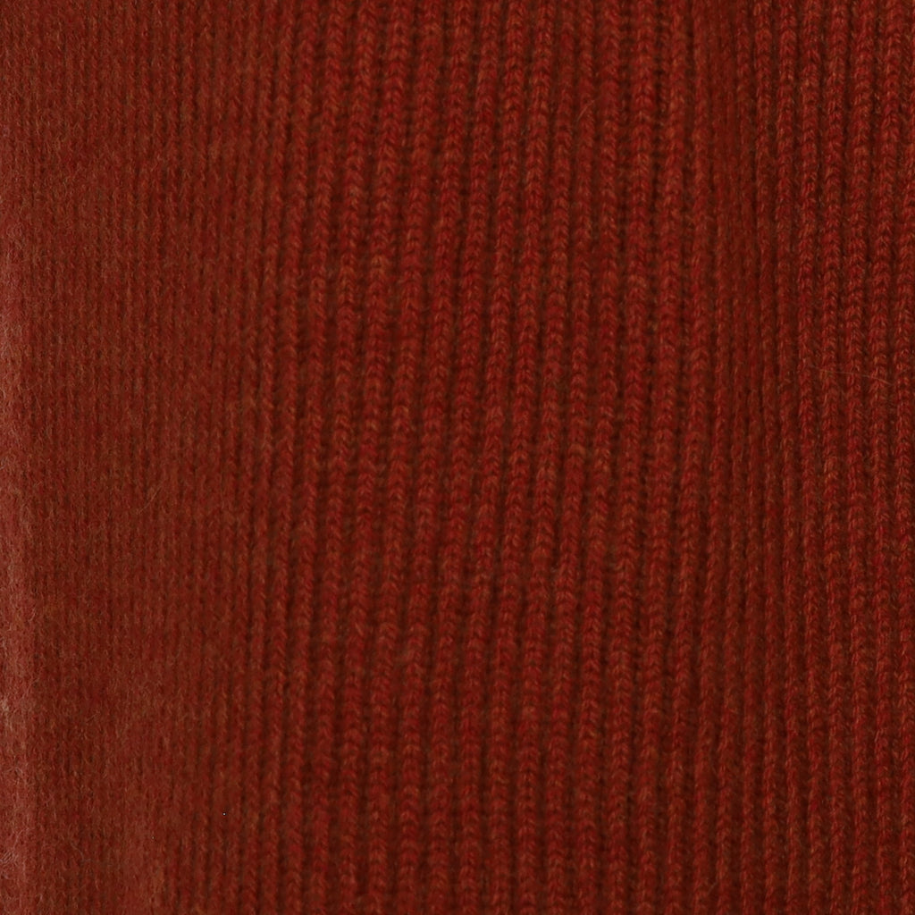 Brand New Scottish Paprika Rib Cashmere Scarf
