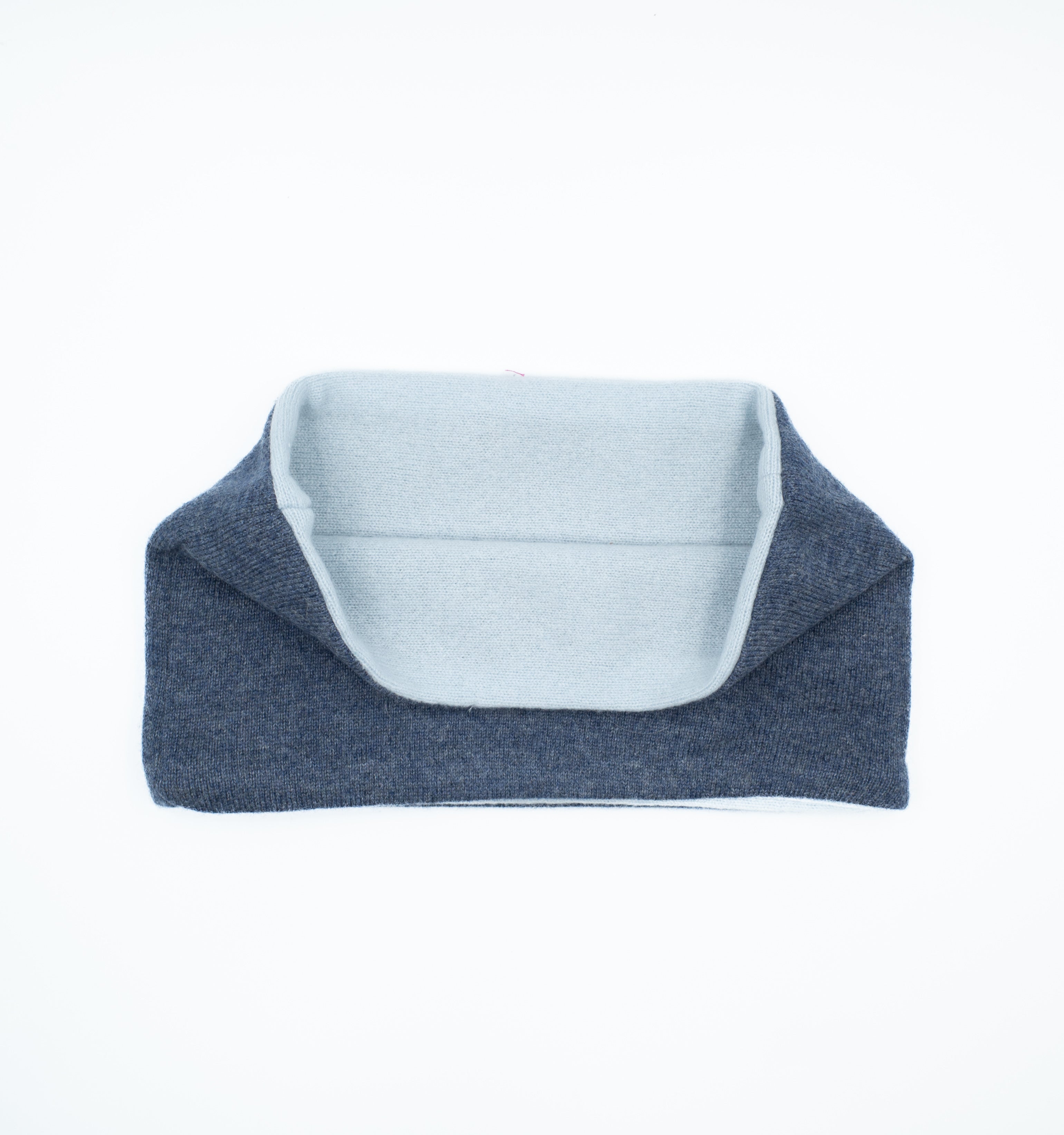 Denim and Ice Blue Neck Warmer