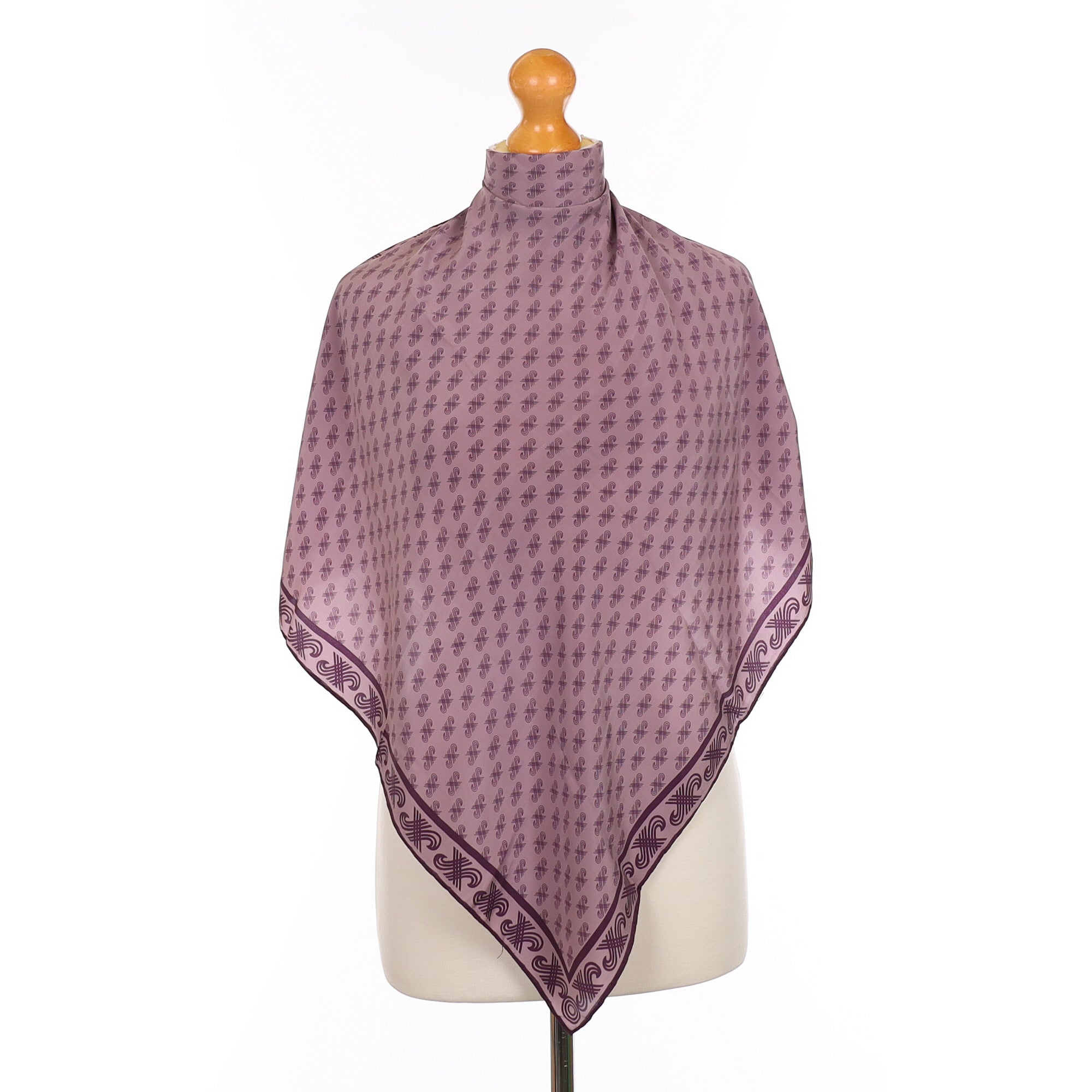 1970’s Jaeger Purple Vintage Silk Scarf