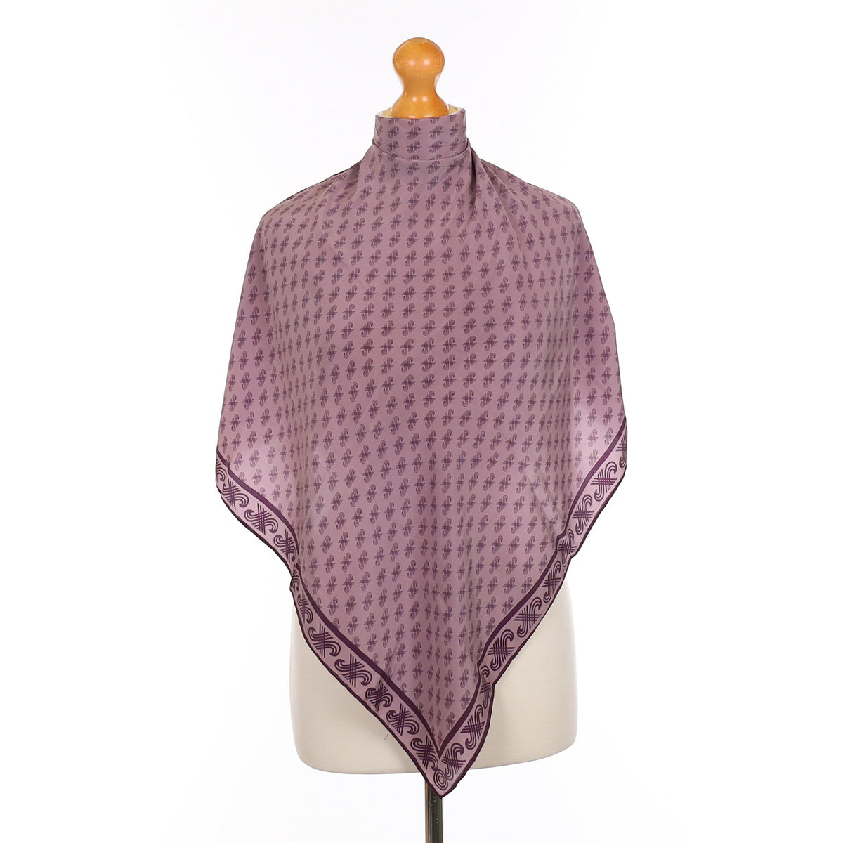 1970’s Jaeger Purple Vintage Silk Scarf