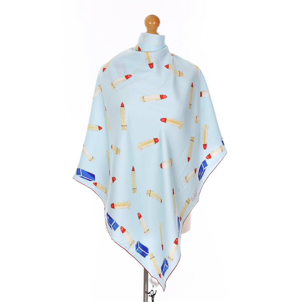 Brand New Lanvin Lipstick Silk Scarf