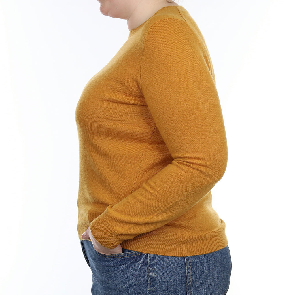Marmalade Orange Cashmere Crew Neck Jumper Large