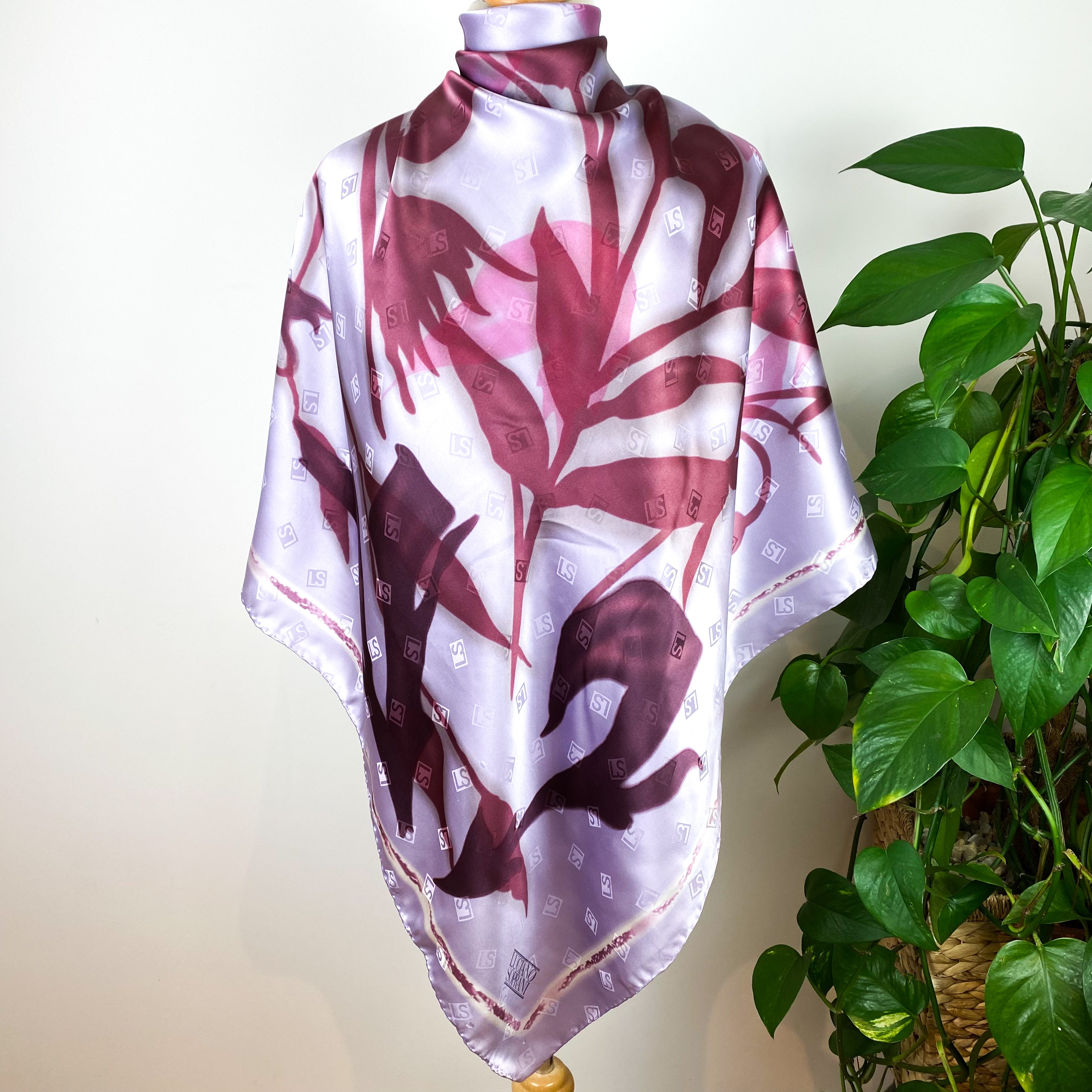 Luciano Soprani Floral Silk Scarf