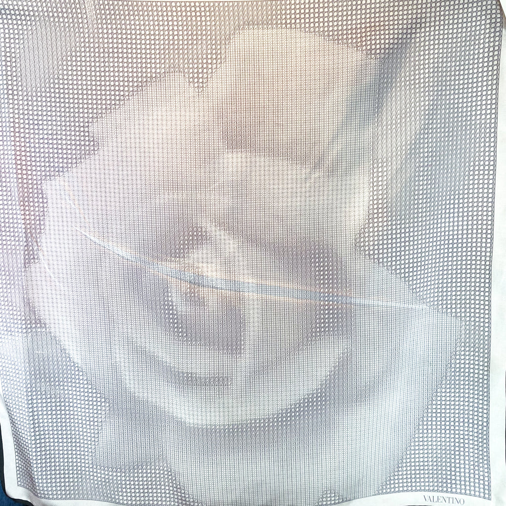 Subtle Valentino Designer Silk Scarf