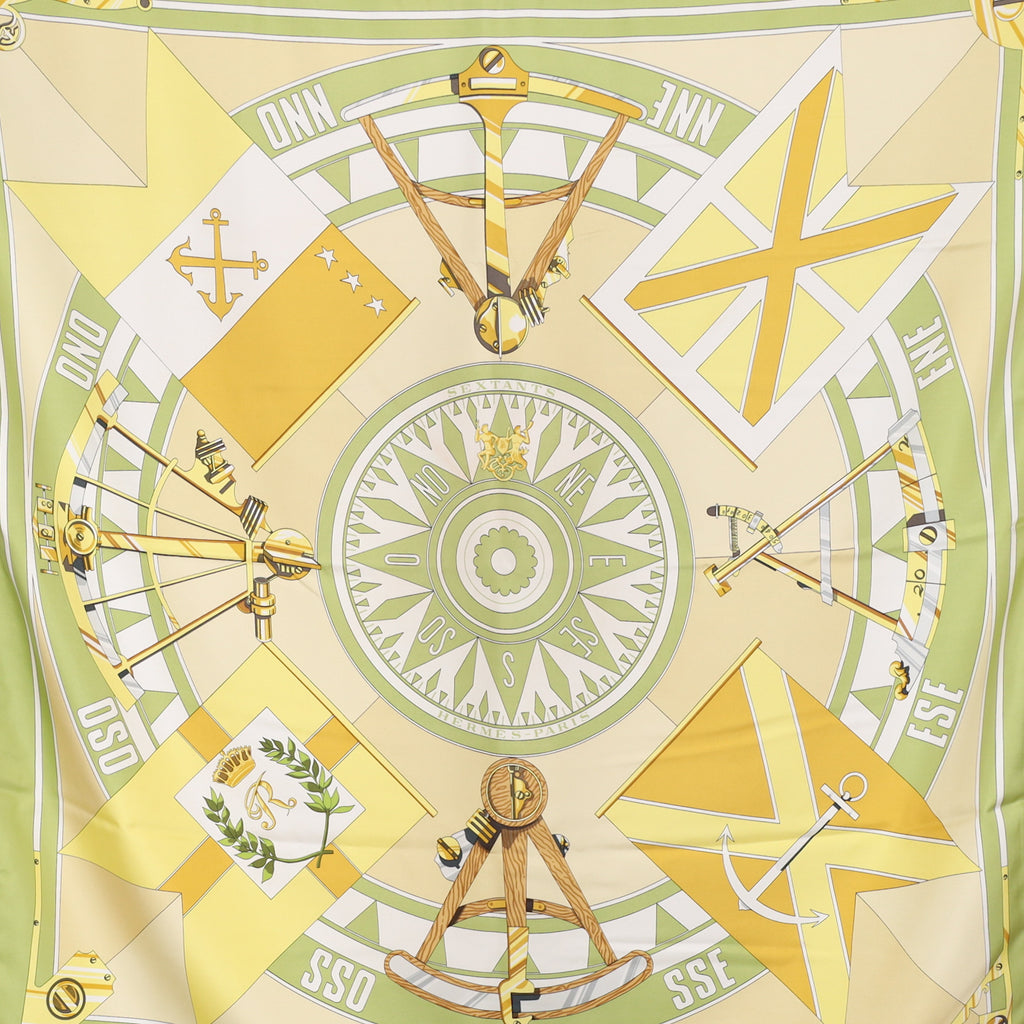 Hermès Sextants Silk Scarf