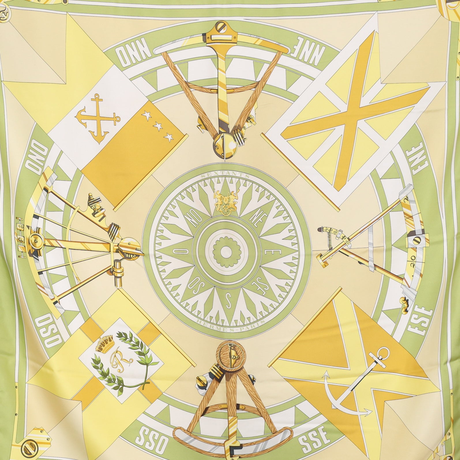Hermès Sextants Silk Scarf
