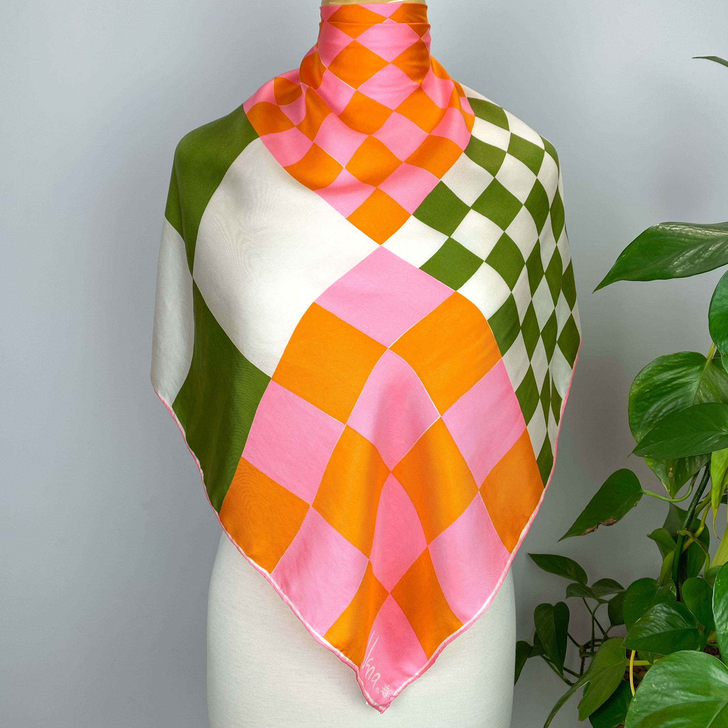 1970s Vintage Vera Neumann Vintage Silk Scarf