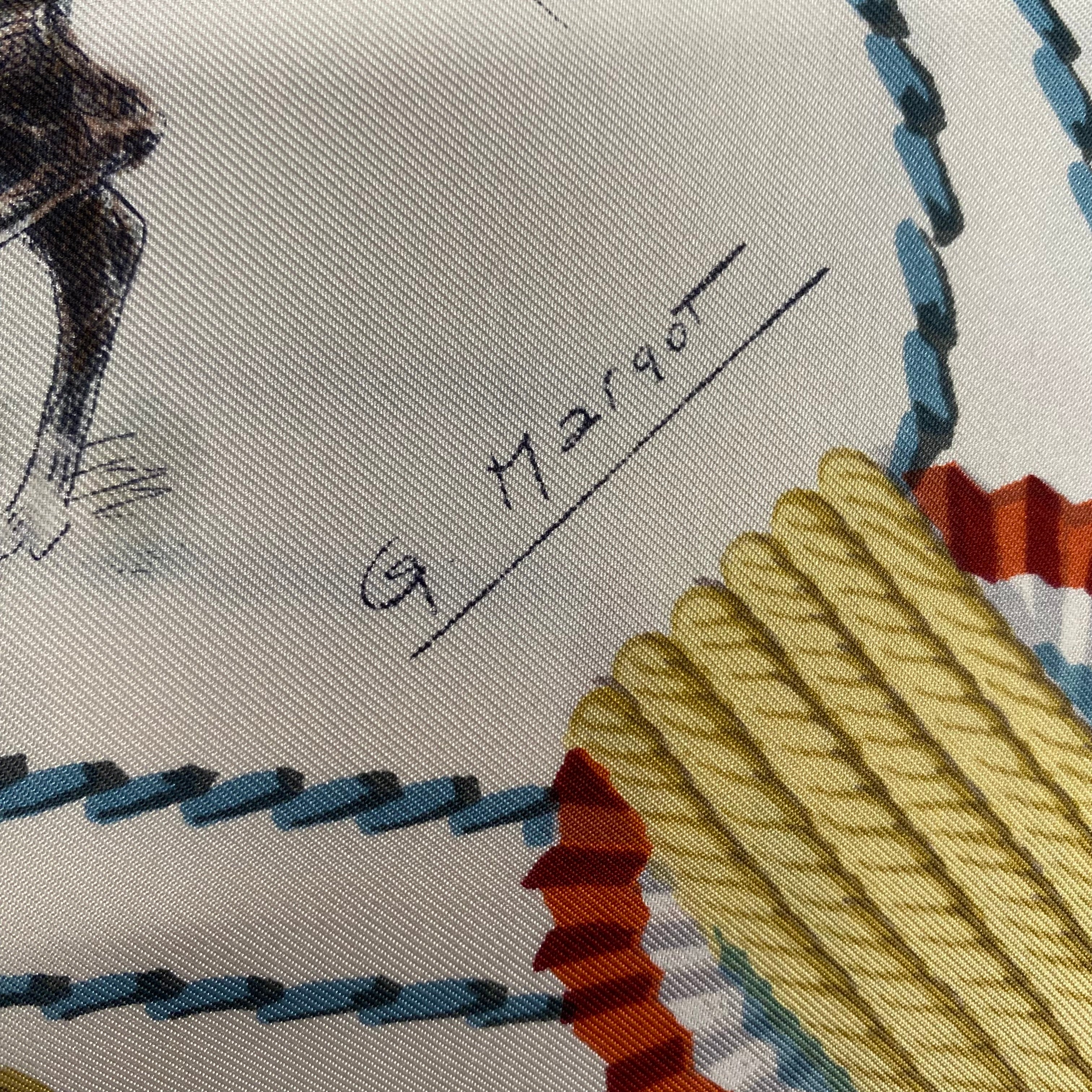 Hermès Cadre Noir Silk Scarf Rare